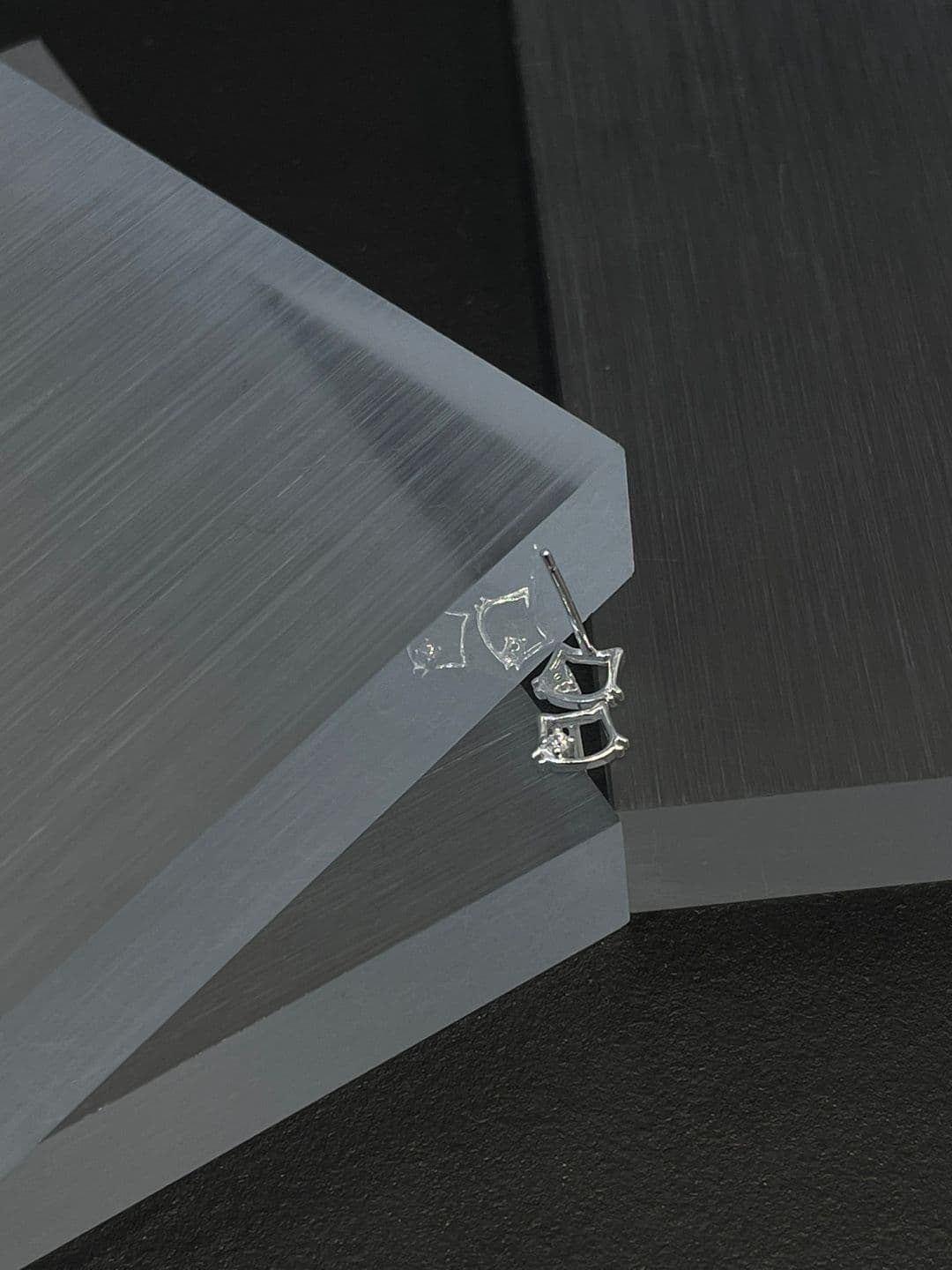 Silver 925 Cat Cubic Post Earrings E260772033 - 이미지 4