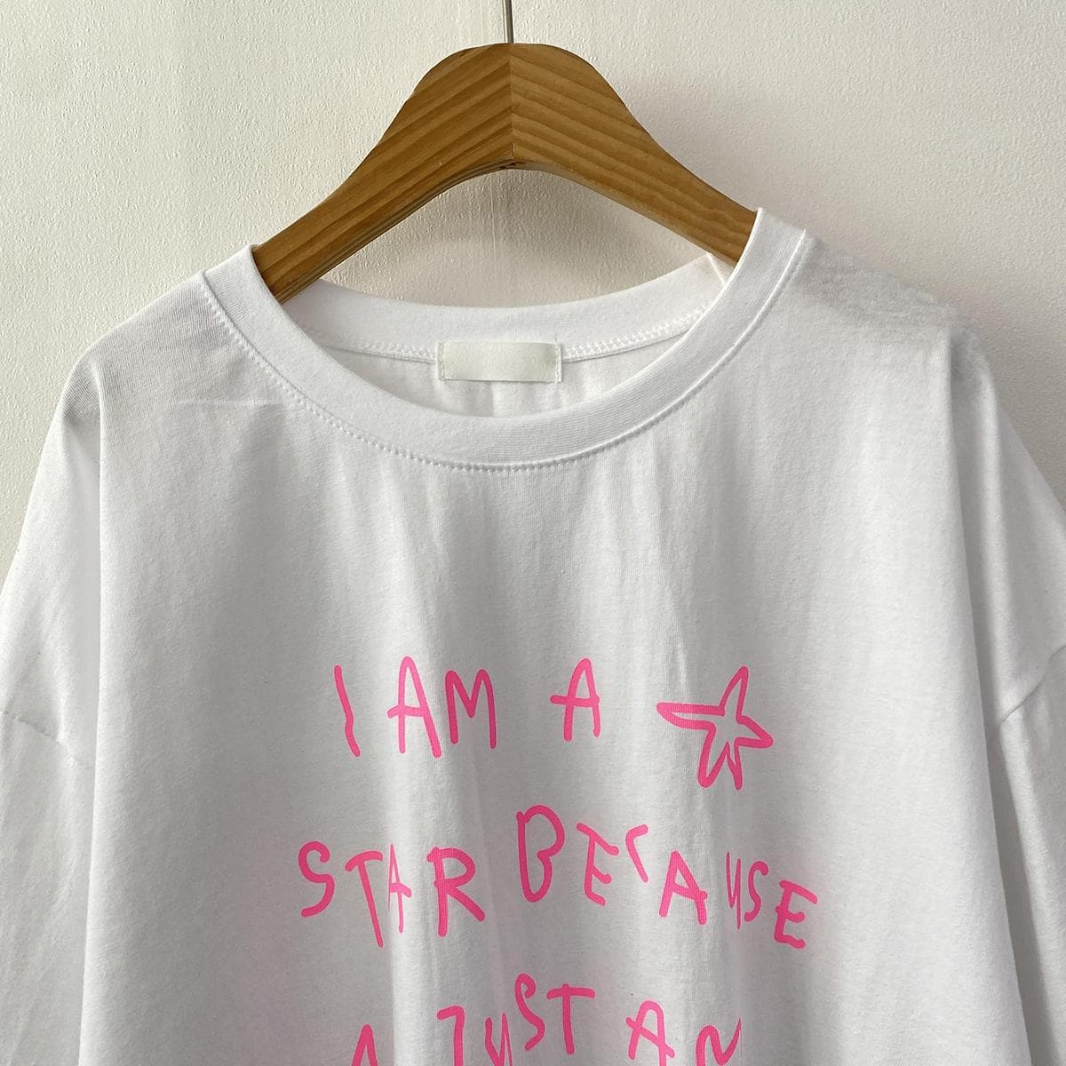 AM Printed T-shirt (New Short Sleeve T-shirt Summer Boxy T-shirt Basic T-shirt Cotton T-shirt Printed T-shirt) - 이미지 7