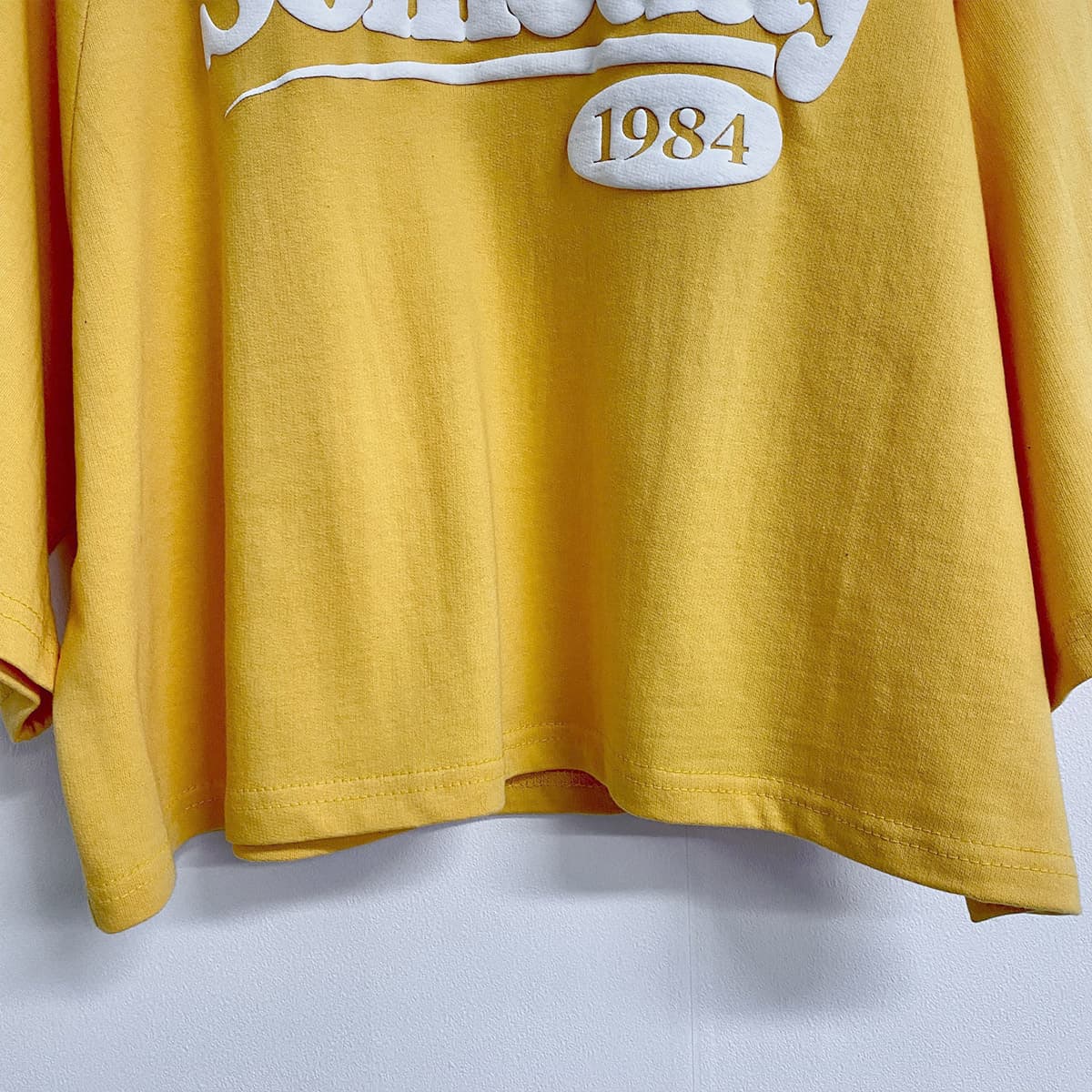 Puff Crop T-shirt (New Arrival Short Sleeve Summer Raglan Boxy Crop Top Puff Print) - 이미지 11