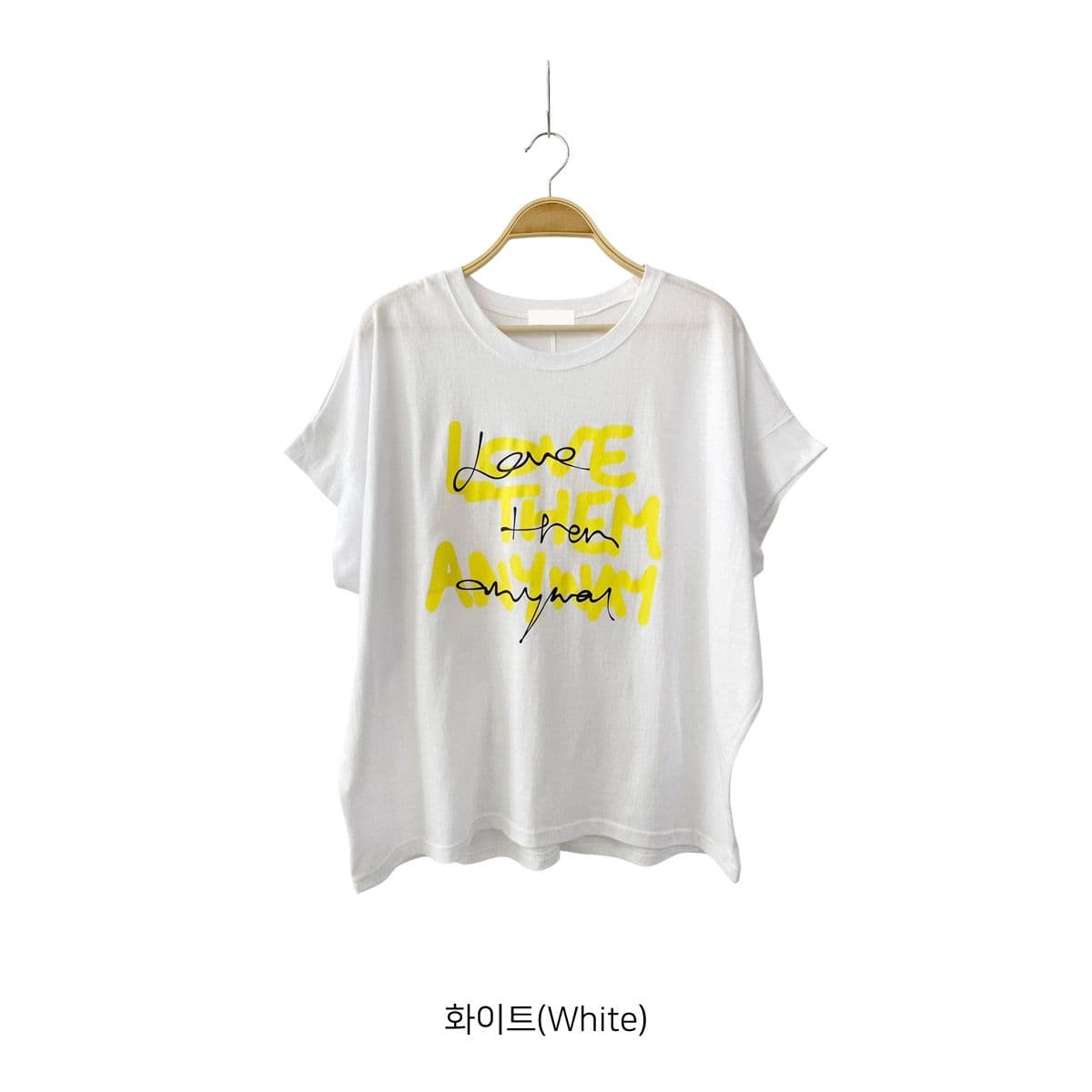 Oversized Single T-shirt (New Arrival Short Sleeve T-shirt Boxy T-shirt Oversized Loose Fit Cotton T-shirt) - 이미지 16