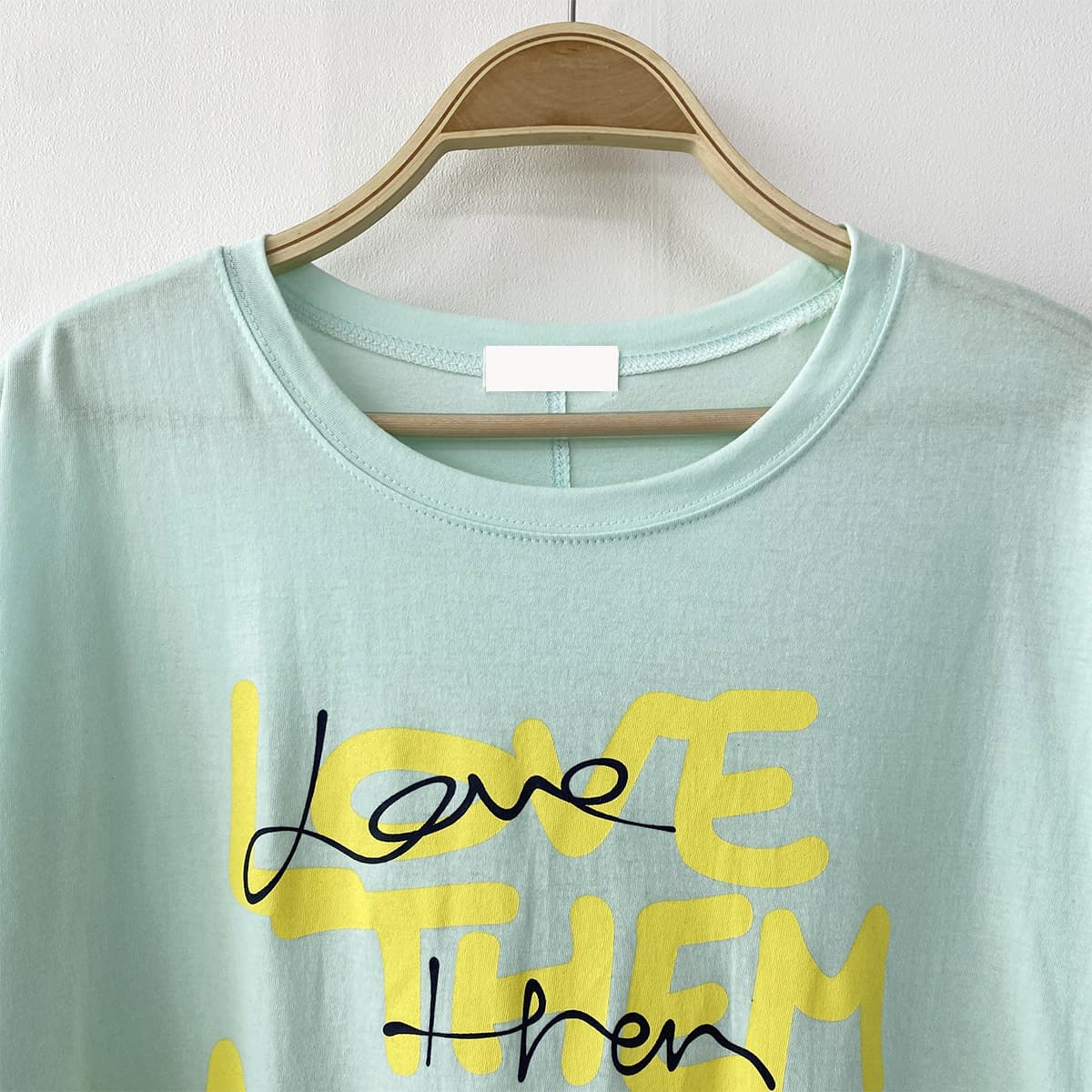 Oversized Single T-shirt (New Arrival Short Sleeve T-shirt Boxy T-shirt Oversized Loose Fit Cotton T-shirt) - 이미지 9