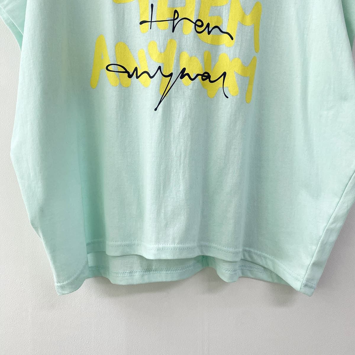 Oversized Single T-shirt (New Arrival Short Sleeve T-shirt Boxy T-shirt Oversized Loose Fit Cotton T-shirt) - 이미지 10