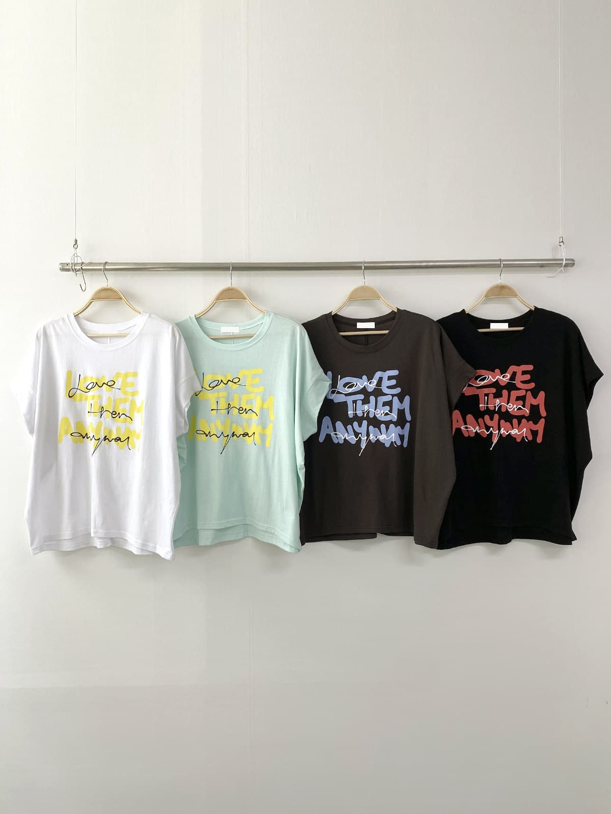 Oversized Single T-shirt (New Arrival Short Sleeve T-shirt Boxy T-shirt Oversized Loose Fit Cotton T-shirt) - 이미지 8