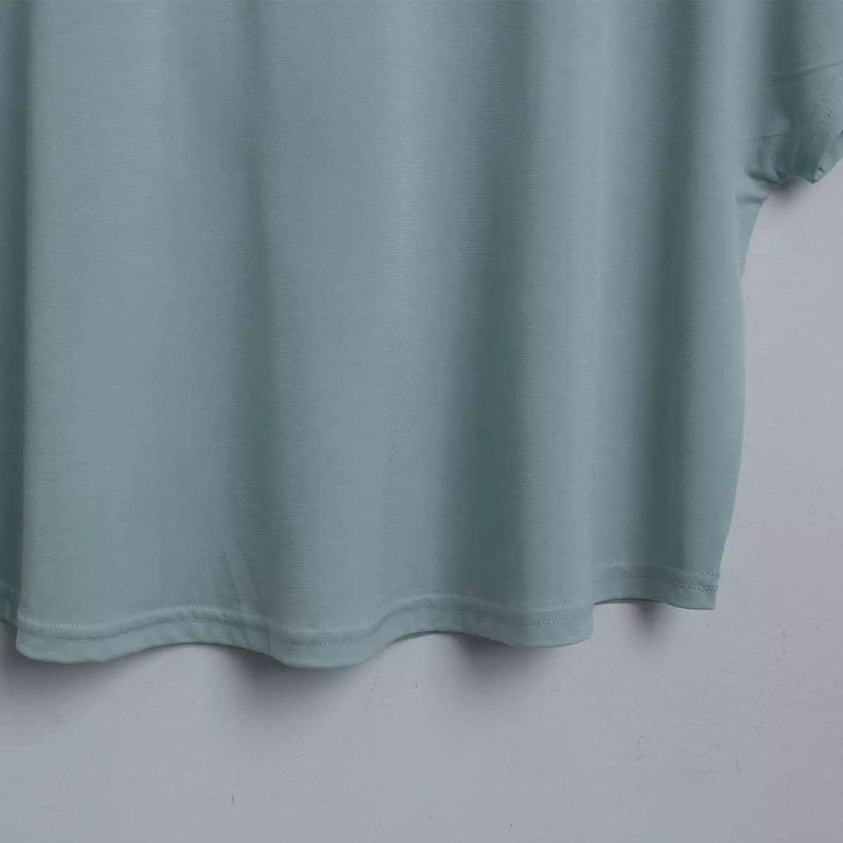 Back Slit Plum Blossom Tee (New Summer Arrival Loose Fit Cool Material Stingray Tee Hot Summer) - 이미지 9