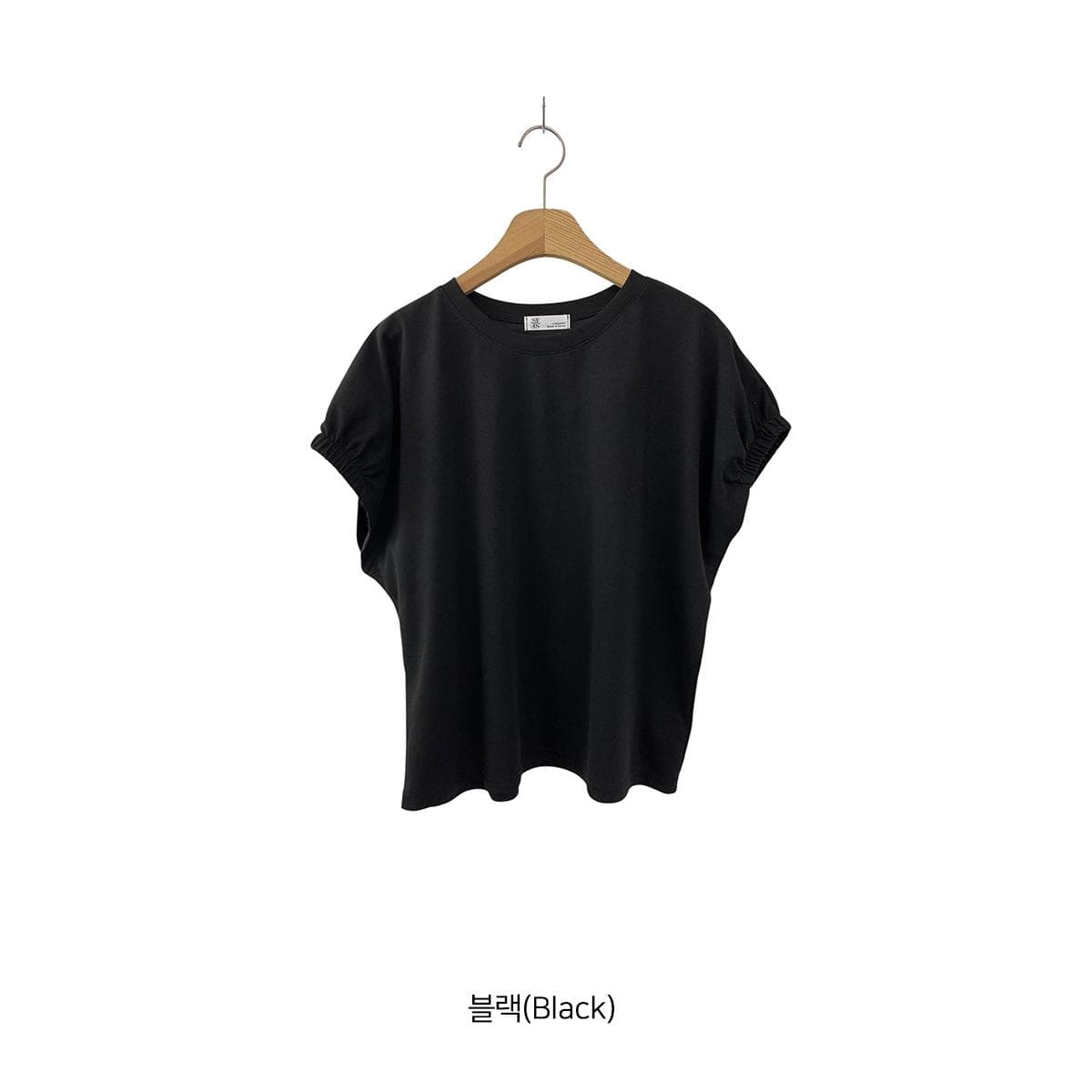 Elastic Sleeve T-shirt (New Summer Short Sleeve T-shirt, Stretch Sleeve Pleated Elastic Tee) - 이미지 12