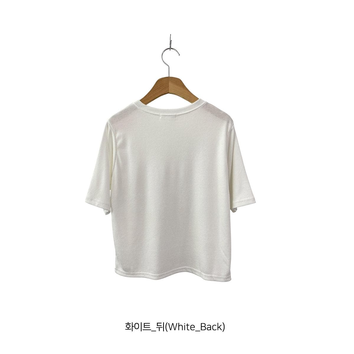 Piner Ribbed T-shirt (New Summer Short Sleeve T-shirt, Summer Basic T-shirt, Spandex T-shirt, Inner Ribbed T-shirt) - 이미지 12