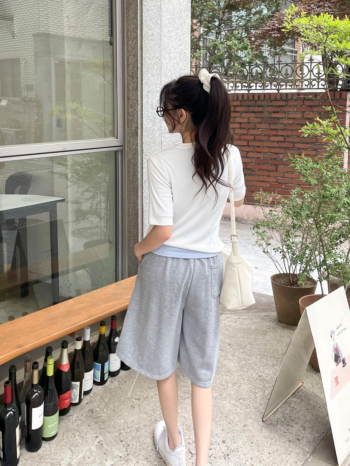 Piner Ribbed T-shirt (New Summer Short Sleeve T-shirt, Summer Basic T-shirt, Spandex T-shirt, Inner Ribbed T-shirt) - 이미지 5
