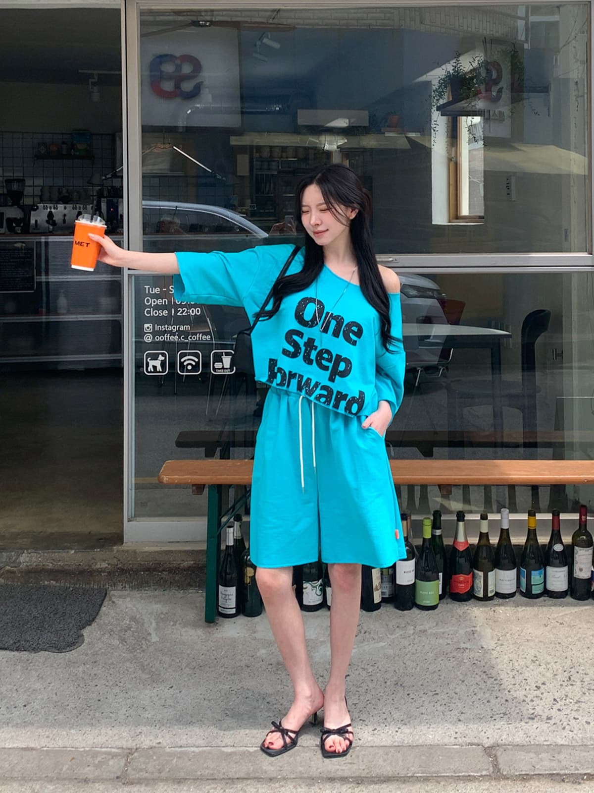 One-Step Set (New Summer Shorts Set, Short Sleeve T-shirt, Printed Crop Set) - 이미지 5