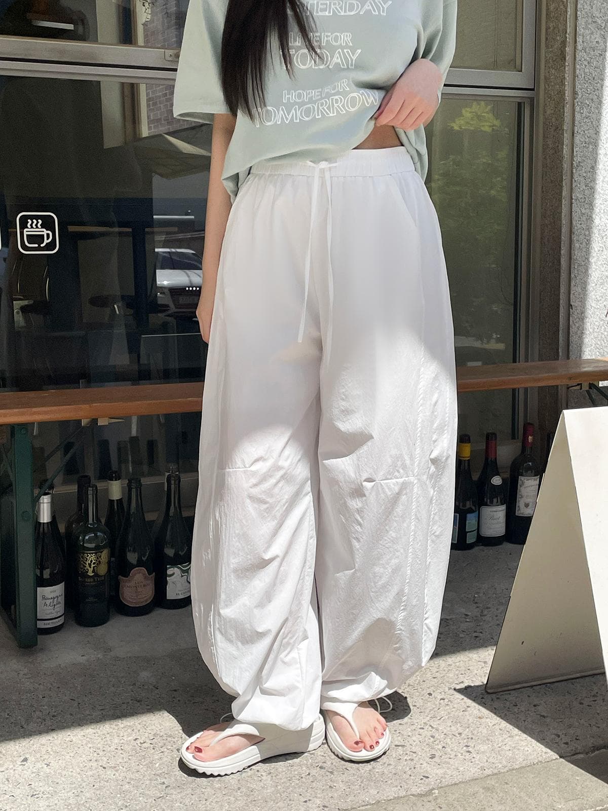 Airy Balloon Pants (New Wide Pants Balloon PT Crisp Cooling Cotton Pants Crisp) - 이미지 9
