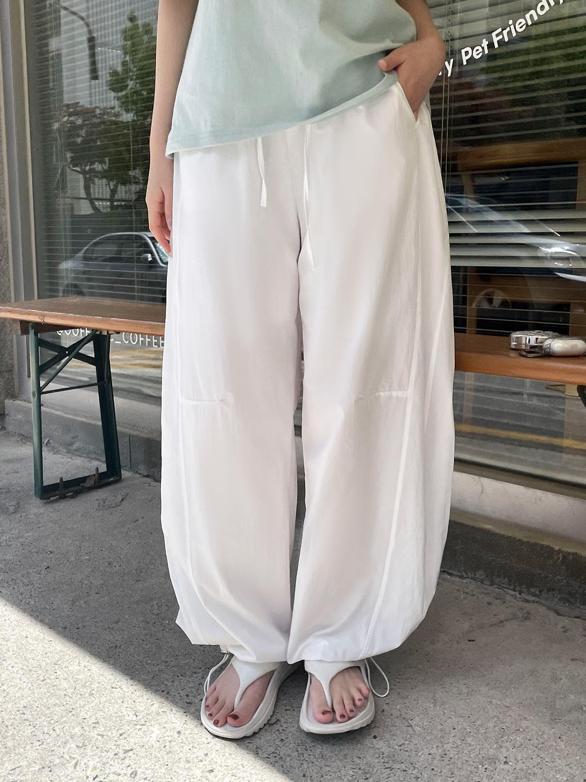 Airy Balloon Pants (New Wide Pants Balloon PT Crisp Cooling Cotton Pants Crisp) - 이미지 8