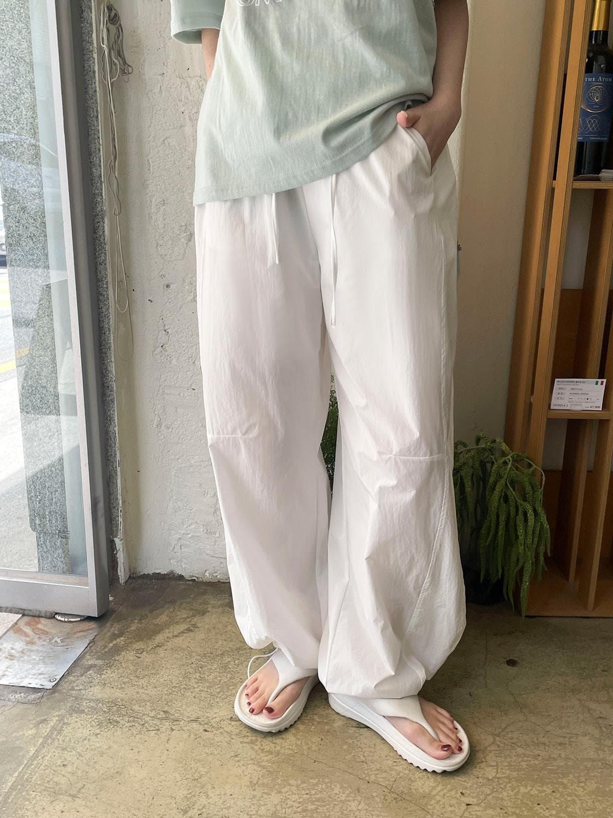 Airy Balloon Pants (New Wide Pants Balloon PT Crisp Cooling Cotton Pants Crisp) - 이미지 5