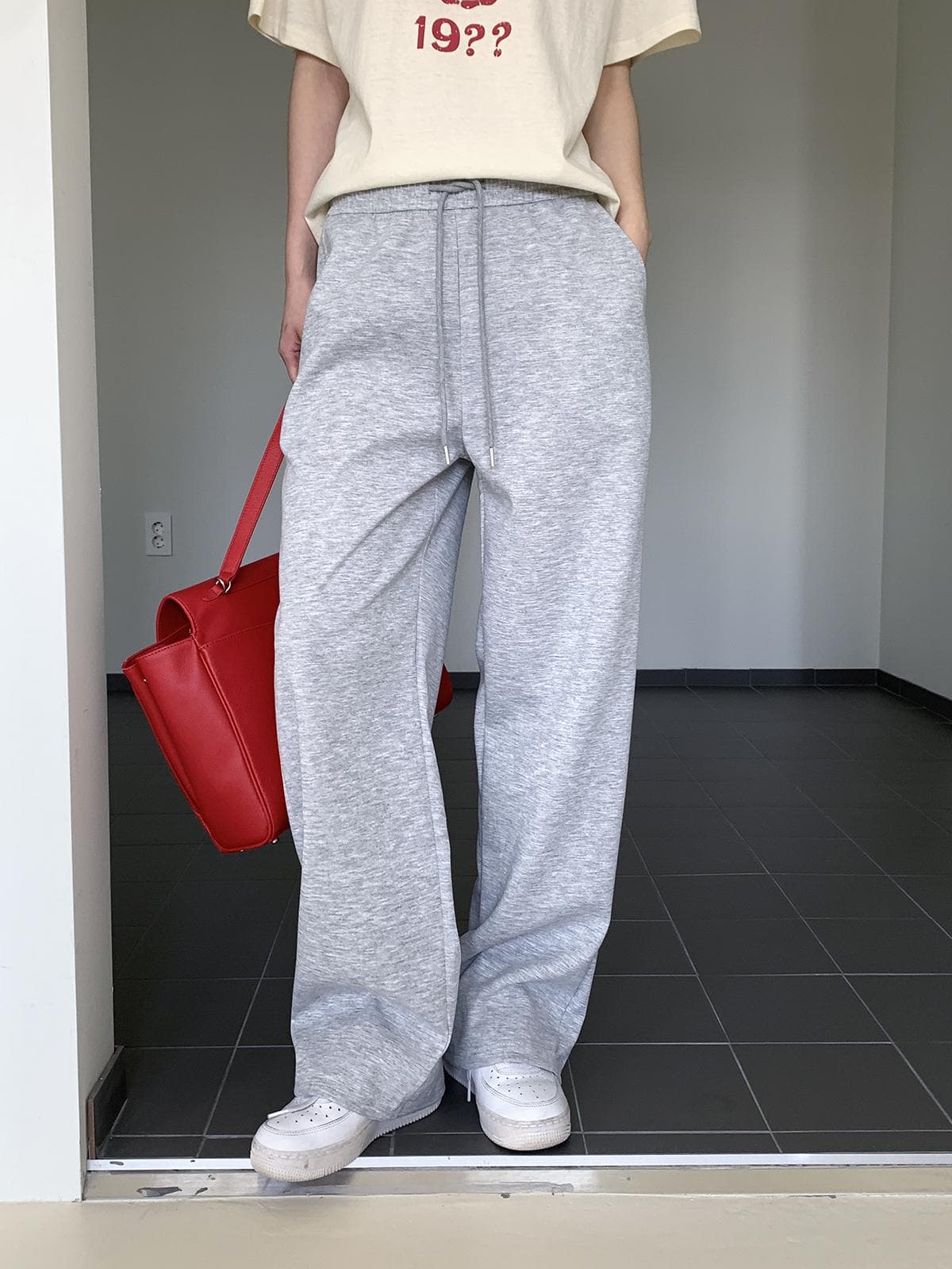 Pastel Wide-leg Pants (New Flowy Pants, Wide Pants, Straight Wide Pants, Elastic Waist Pants) - 이미지 3