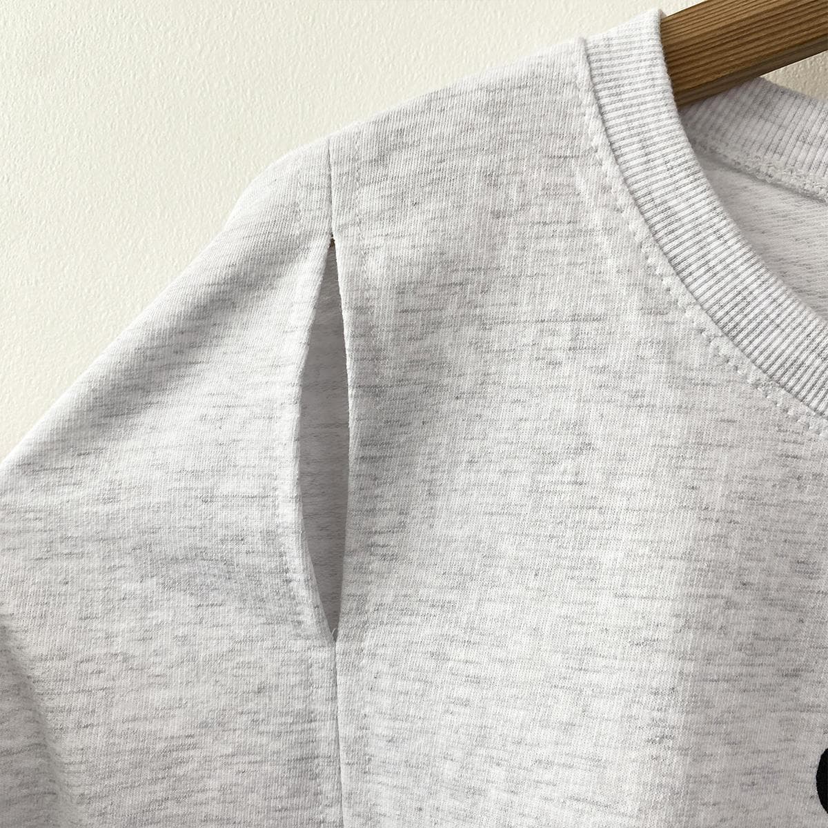Slit T-shirt (New Summer Arrival Short Sleeve T-shirt Slit T-shirt Basic T-shirt Cotton T-shirt Round Neck) - 이미지 9