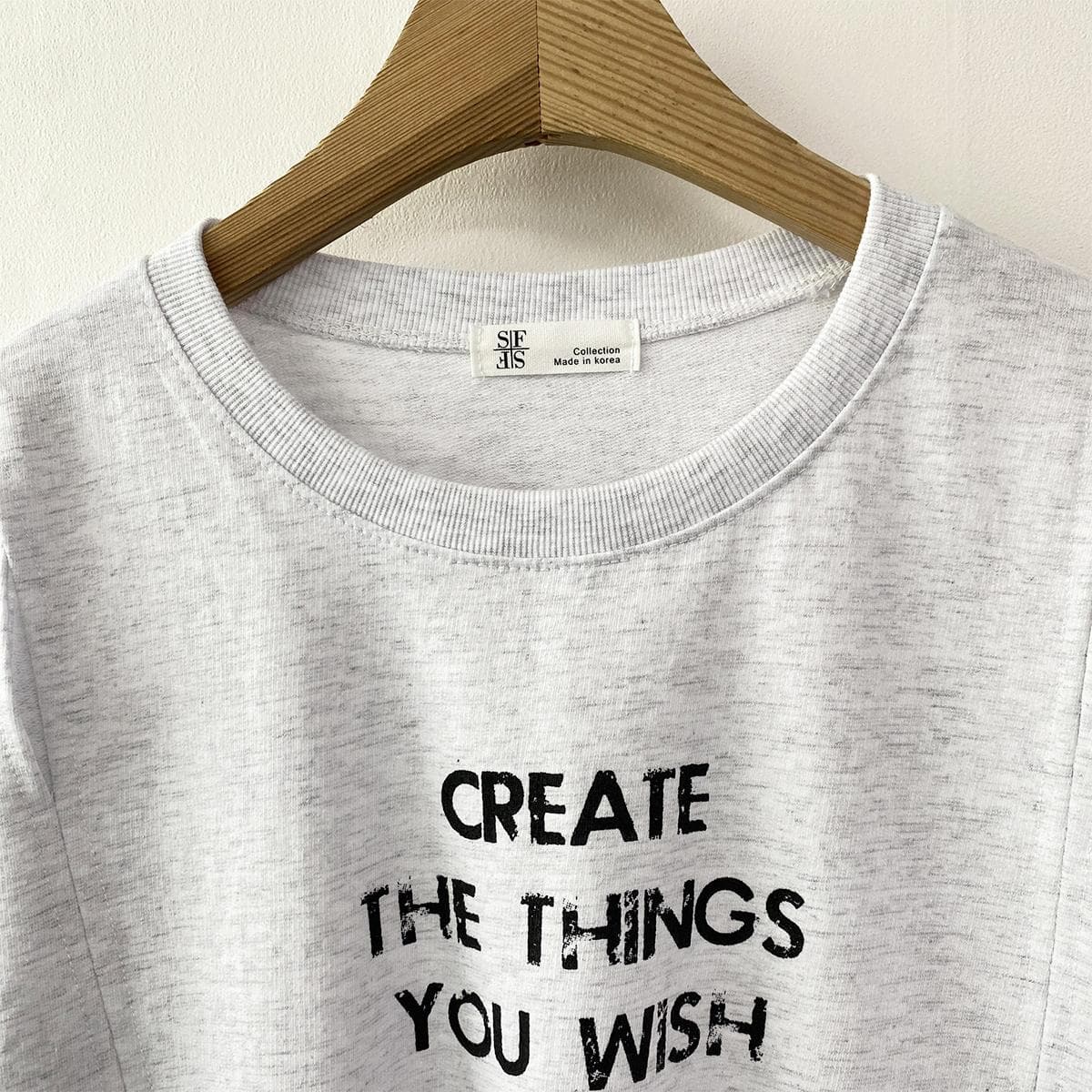 Slit T-shirt (New Summer Arrival Short Sleeve T-shirt Slit T-shirt Basic T-shirt Cotton T-shirt Round Neck) - 이미지 8