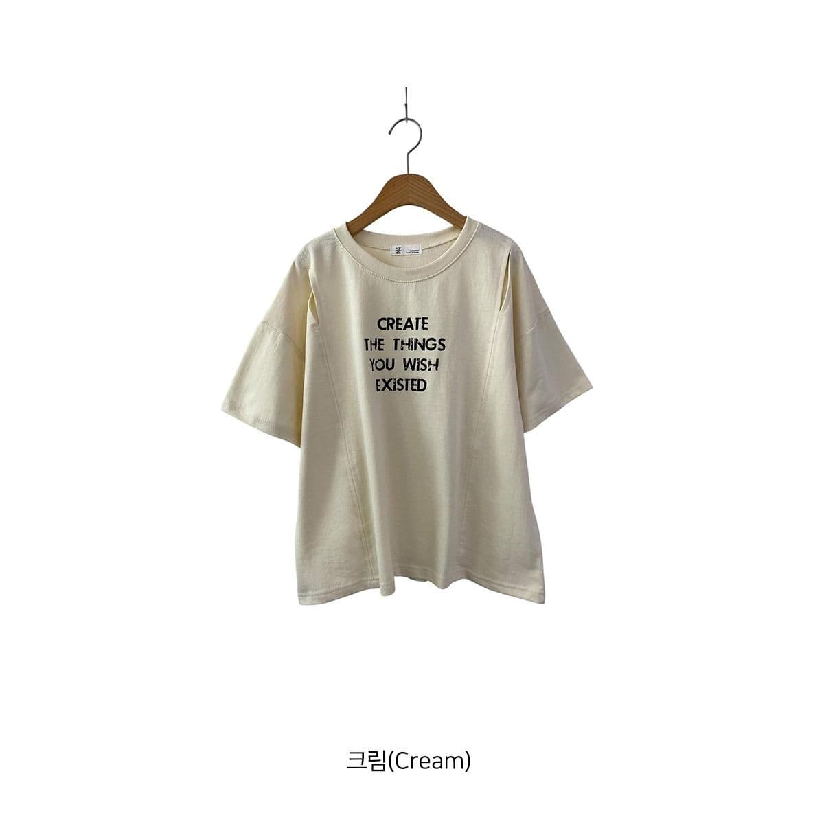 Slit T-shirt (New Summer Arrival Short Sleeve T-shirt Slit T-shirt Basic T-shirt Cotton T-shirt Round Neck) - 이미지 14