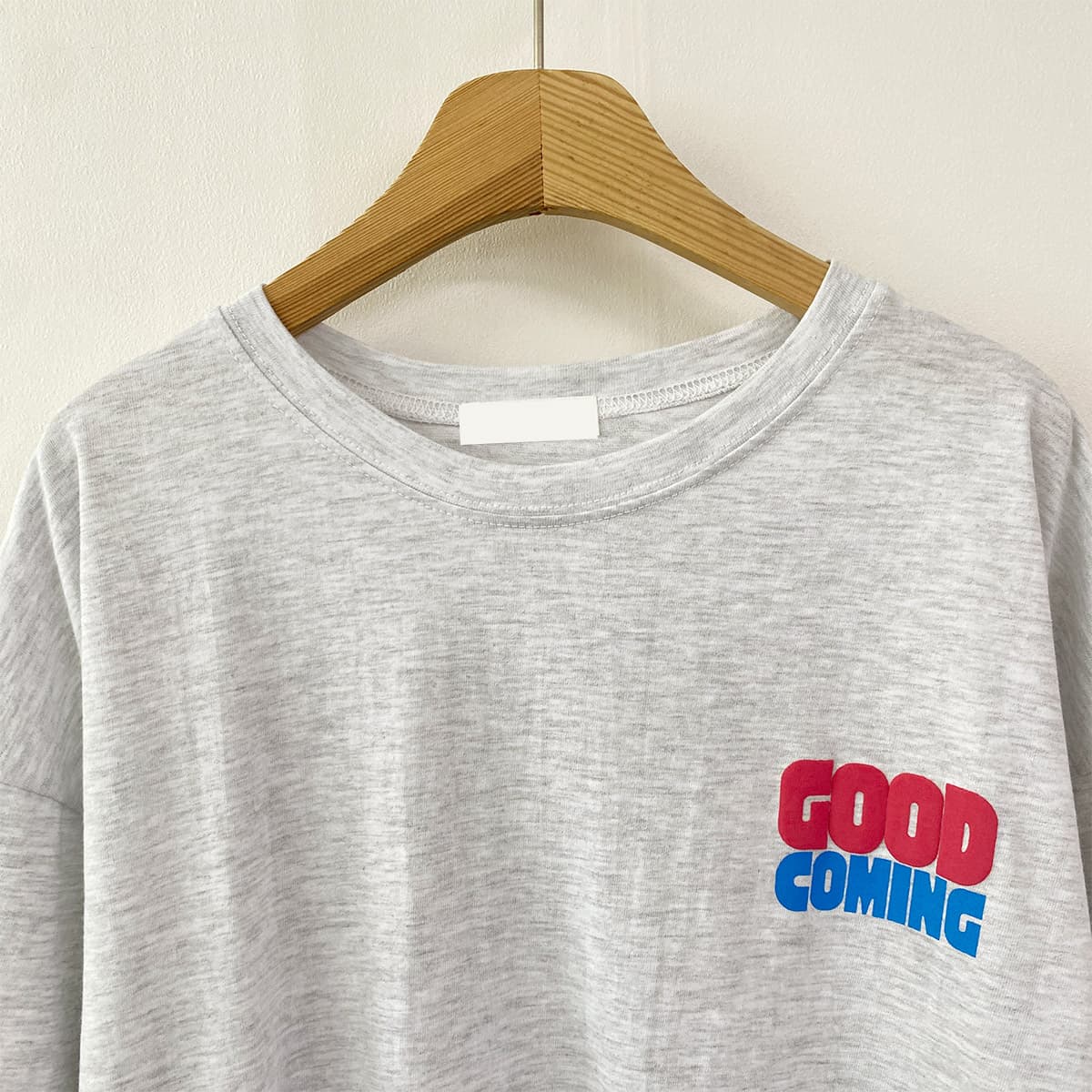 Coming Flare T-shirt (New Summer Short Sleeve T-shirt, Boxy T-shirt, Loose Fit, Big Size Cotton T-shirt) - 이미지 12