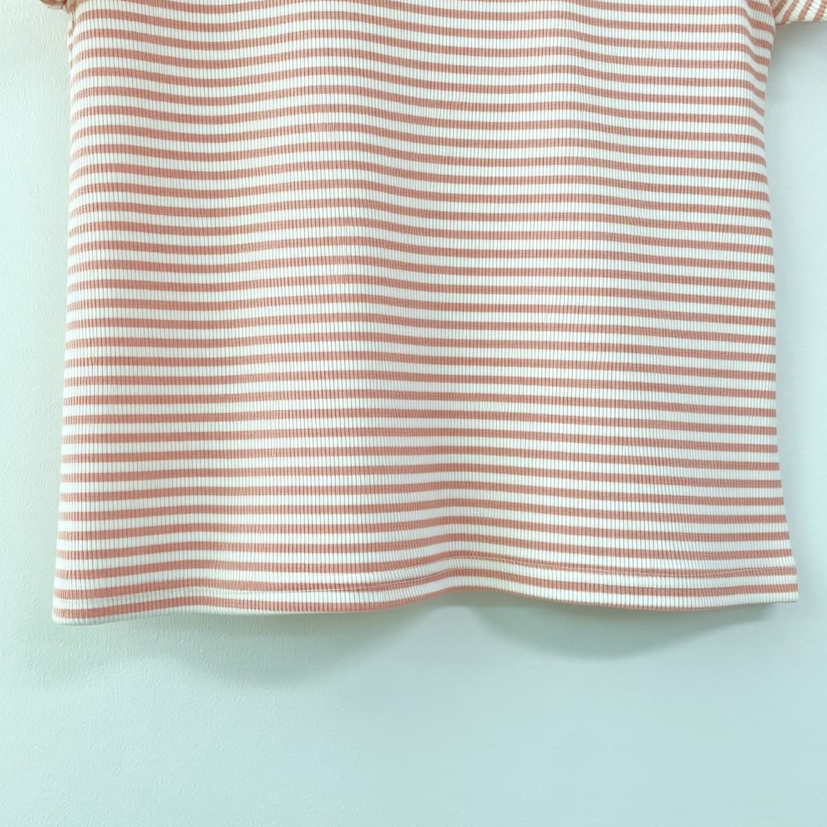 Cocktail Striped T-shirt (New Summer Short Sleeve T-shirt, Basic Striped T-shirt, Ribbed Spandex) - 이미지 17