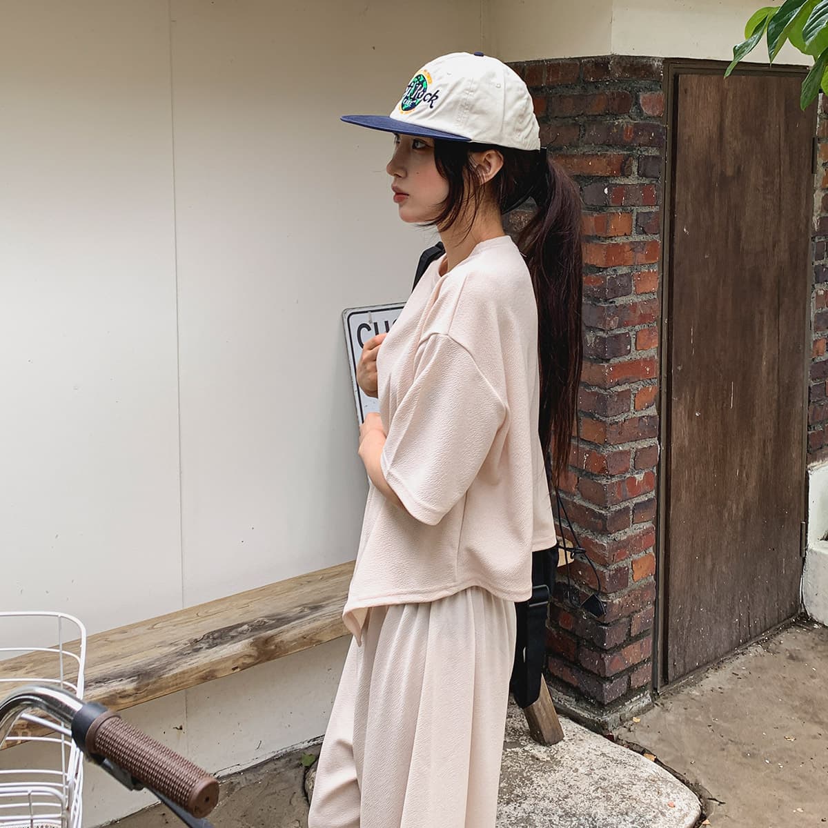 Tes Asymmetrical T-shirt (New Summer Asymmetrical Short Sleeve T-shirt Tailored Spandex) - 이미지 3
