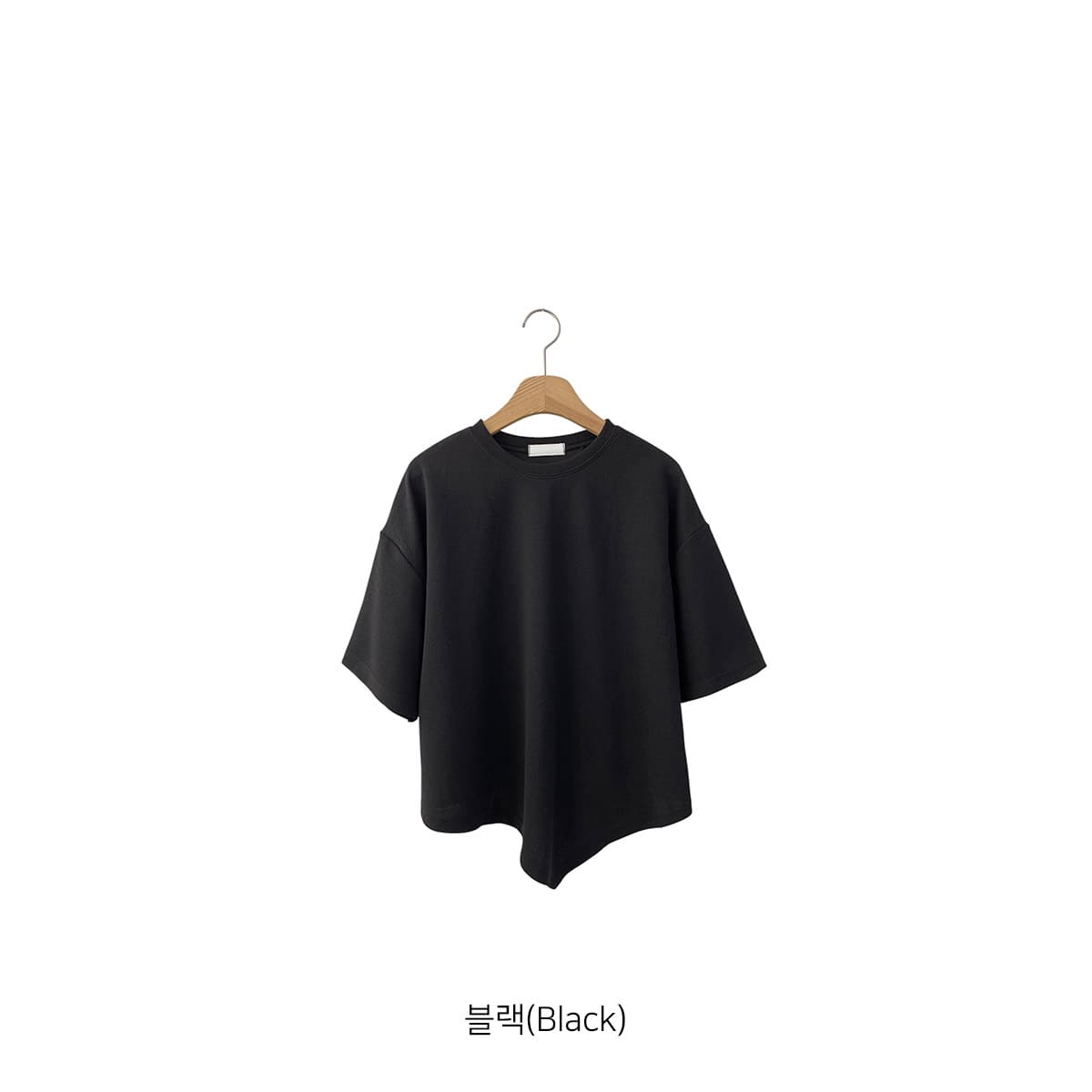 Tes Asymmetrical T-shirt (New Summer Asymmetrical Short Sleeve T-shirt Tailored Spandex) - 이미지 13