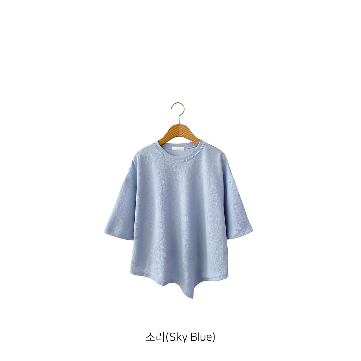 Tes Asymmetrical T-shirt (New Summer Asymmetrical Short Sleeve T-shirt Tailored Spandex) - 이미지 12