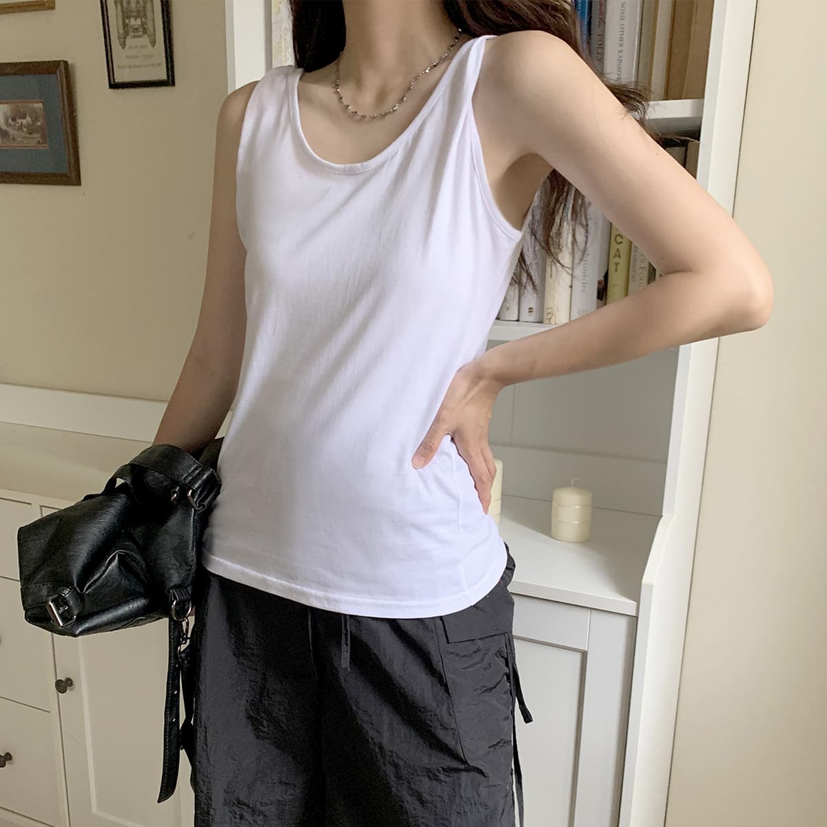 Twisted Sleeveless Top (New Summer Sleeveless Sleeveless Inner Sleeveless) - 이미지 7