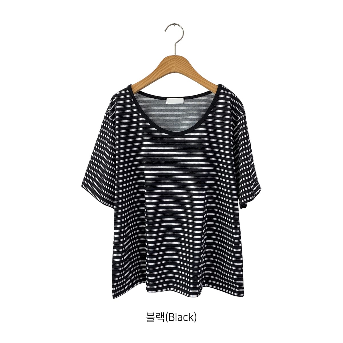 Flex Striped T-shirt (New Summer Short Sleeve T-shirt Basic T-shirt Drop Shoulder Striped T-shirt) - 이미지 11