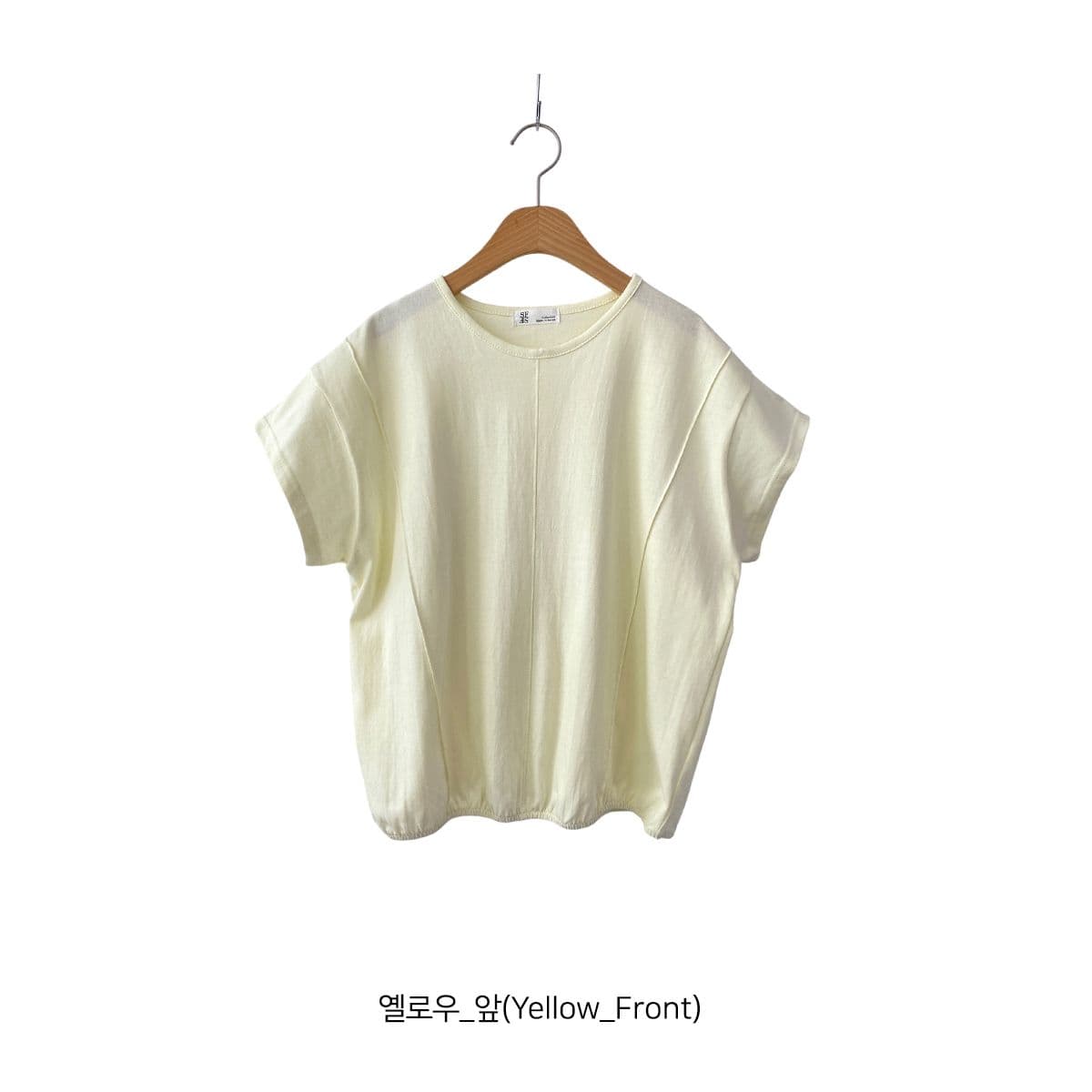 Pintuck Banding T-shirt (New Summer Short Sleeve T-shirt, Banding T-shirt, Cap Sleeve, Round Neck) - 이미지 12