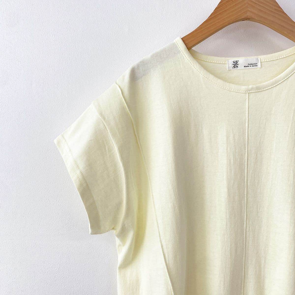 Pintuck Banding T-shirt (New Summer Short Sleeve T-shirt, Banding T-shirt, Cap Sleeve, Round Neck) - 이미지 18