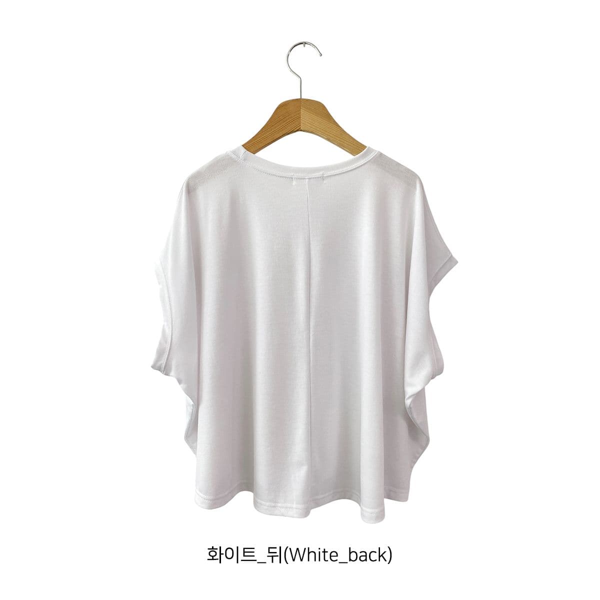 Dio Cut-out T-shirt (New Flowy Summer Short Sleeve T-shirt Stretch Round Neck) - 이미지 9