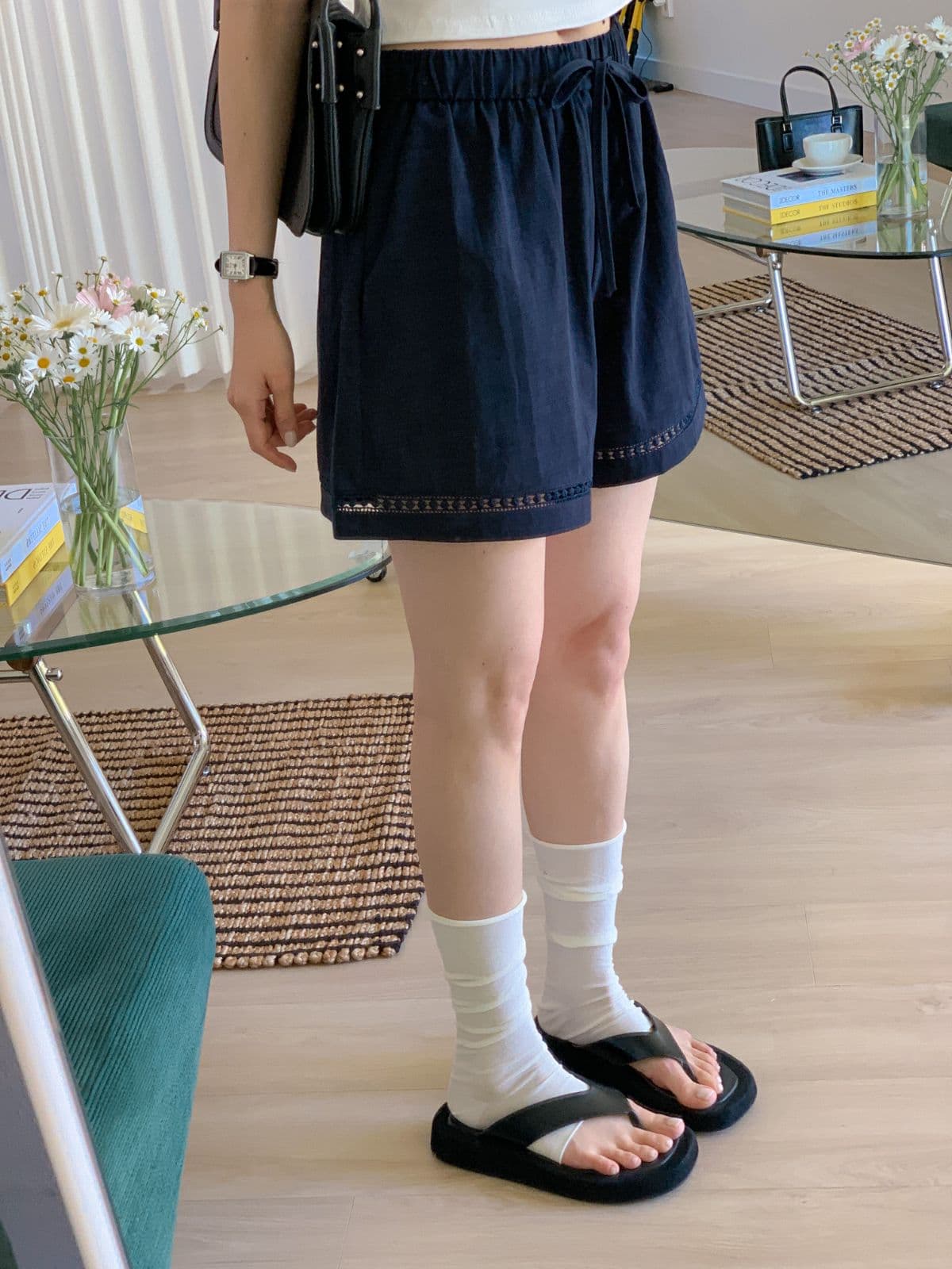 68069 Round Punched Shorts - 이미지 19