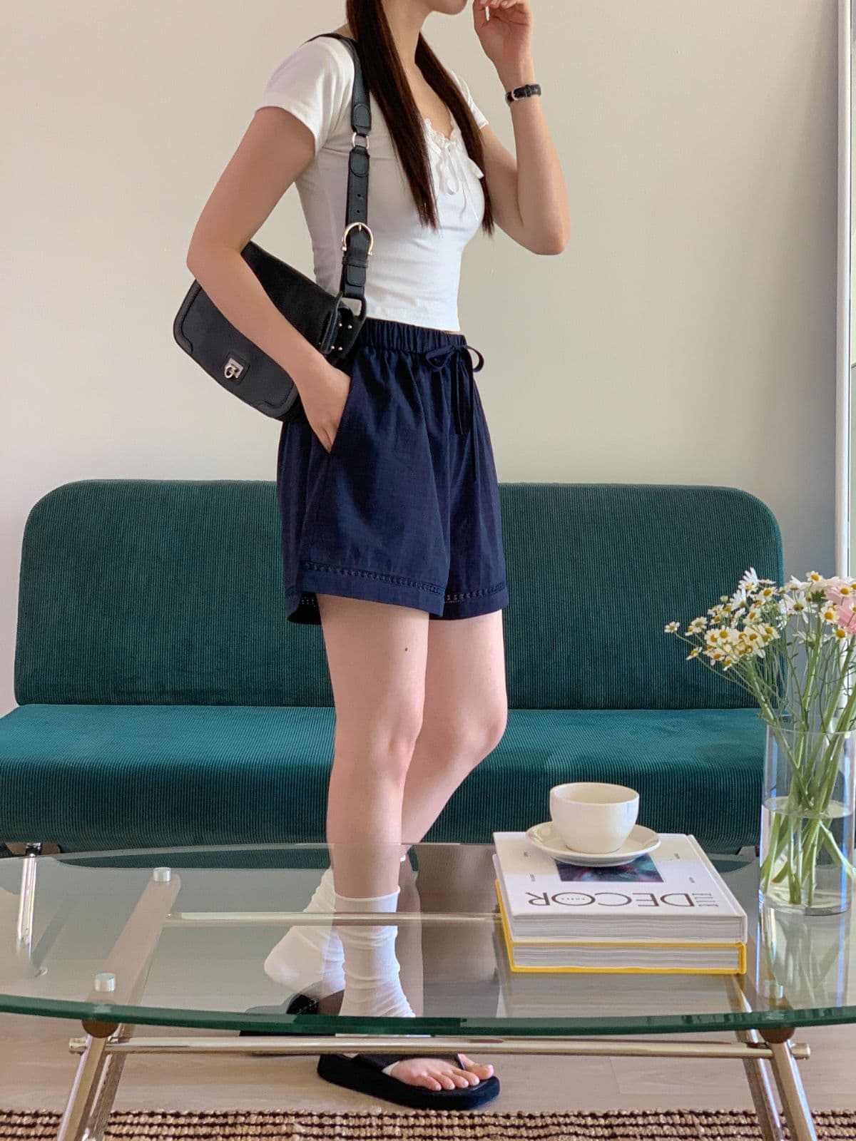 68069 Round Punched Shorts - 이미지 18