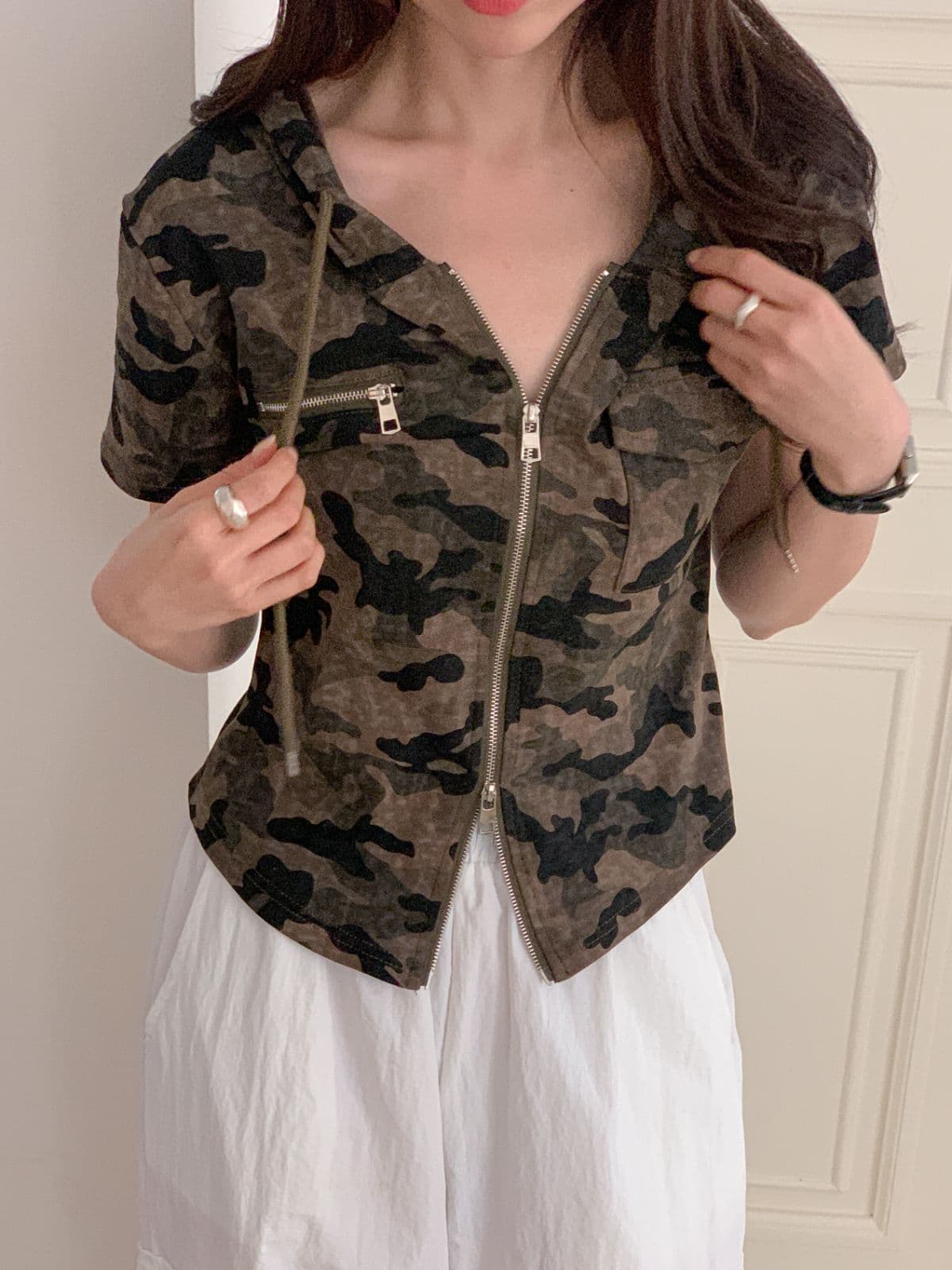 80691 Military Hood Top - 이미지 3