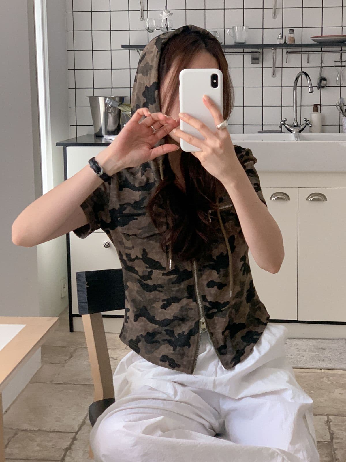 80691 Military Hood Top - 이미지 15