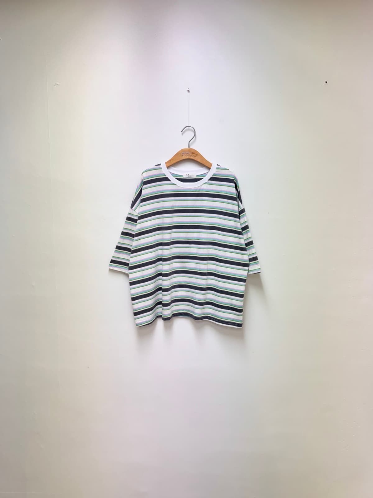 Lucky Striped Tee (Stripe Big Size Casual Cotton) - 이미지 10