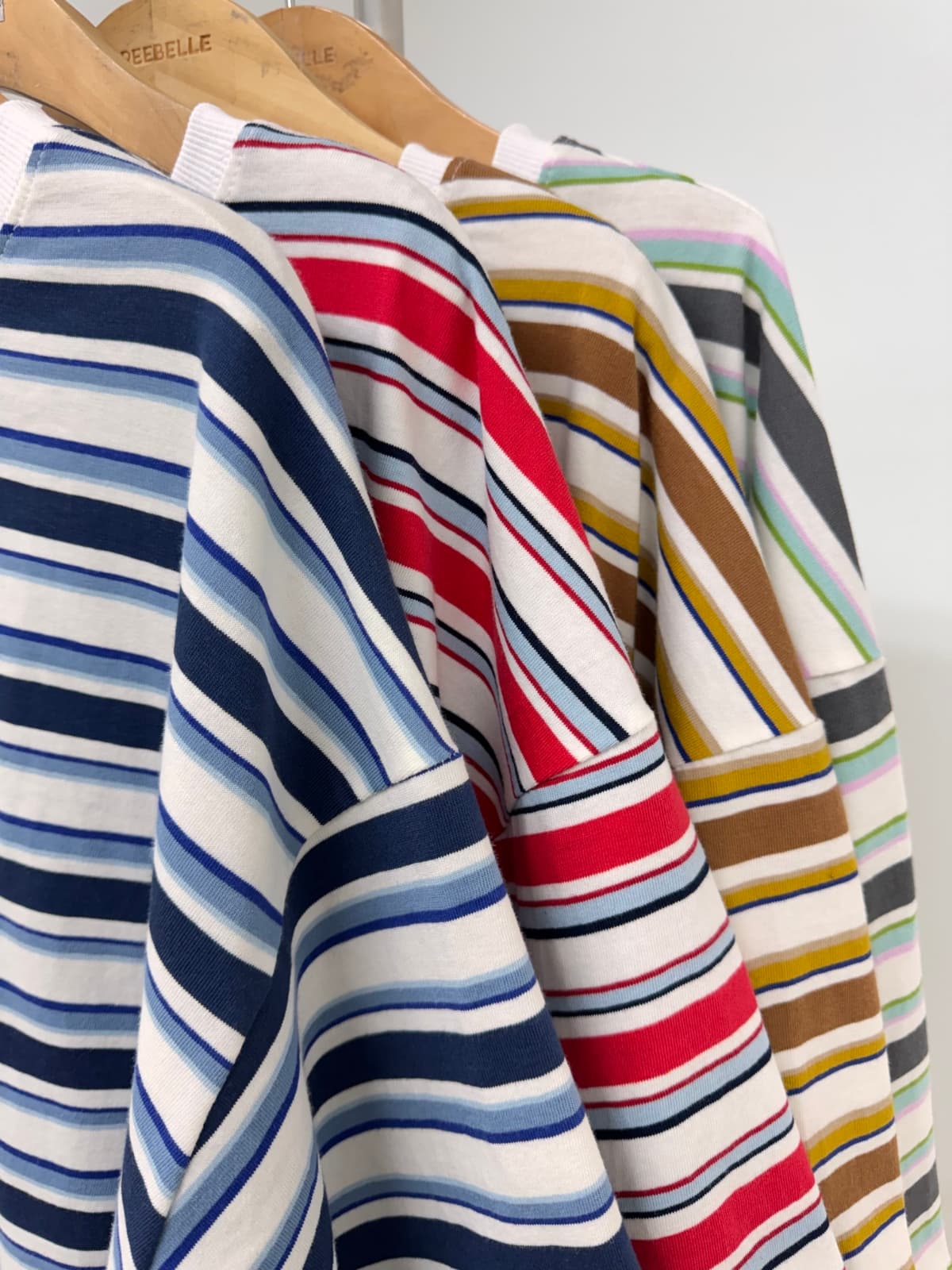 Lucky Striped Tee (Stripe Big Size Casual Cotton) - 이미지 15