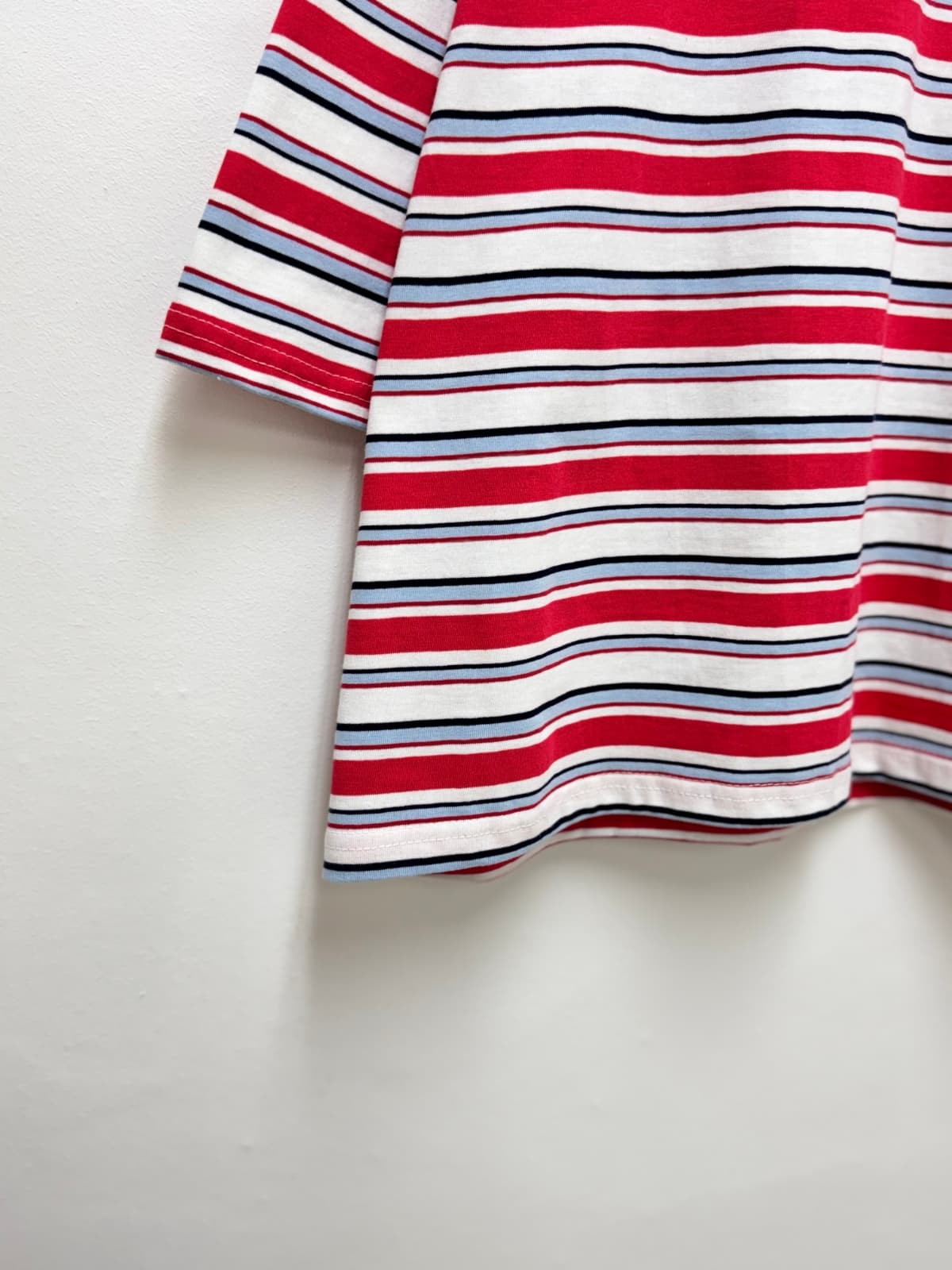 Lucky Striped Tee (Stripe Big Size Casual Cotton) - 이미지 14