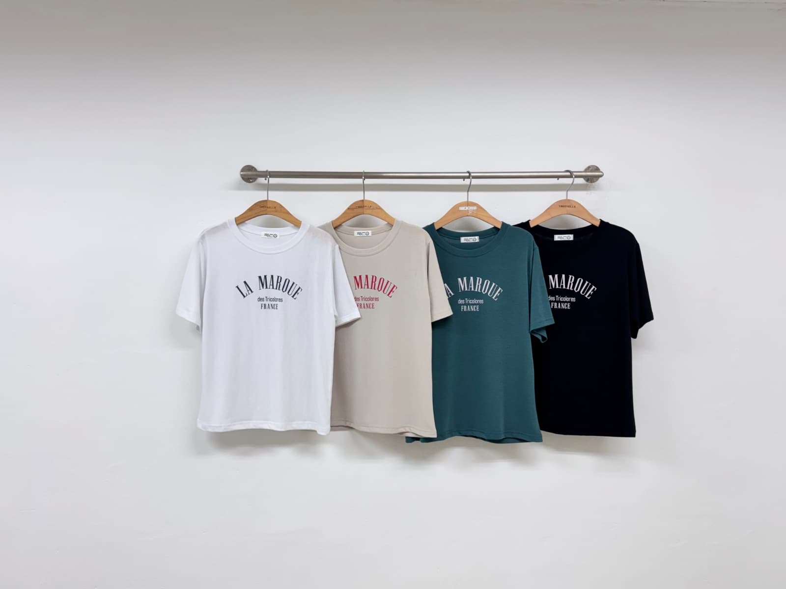 Markti (Inner short-sleeve basic tee, domestic printed tee, round neck) - 이미지 3