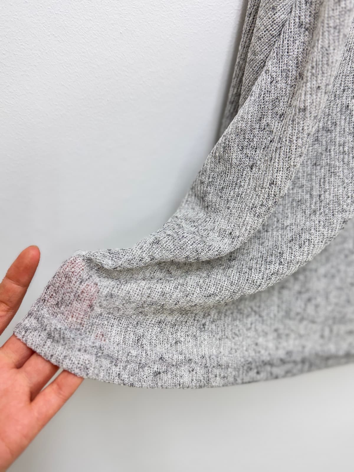 Raglan Hoodie (Knit See-through Hoodie Big Size - 이미지 12