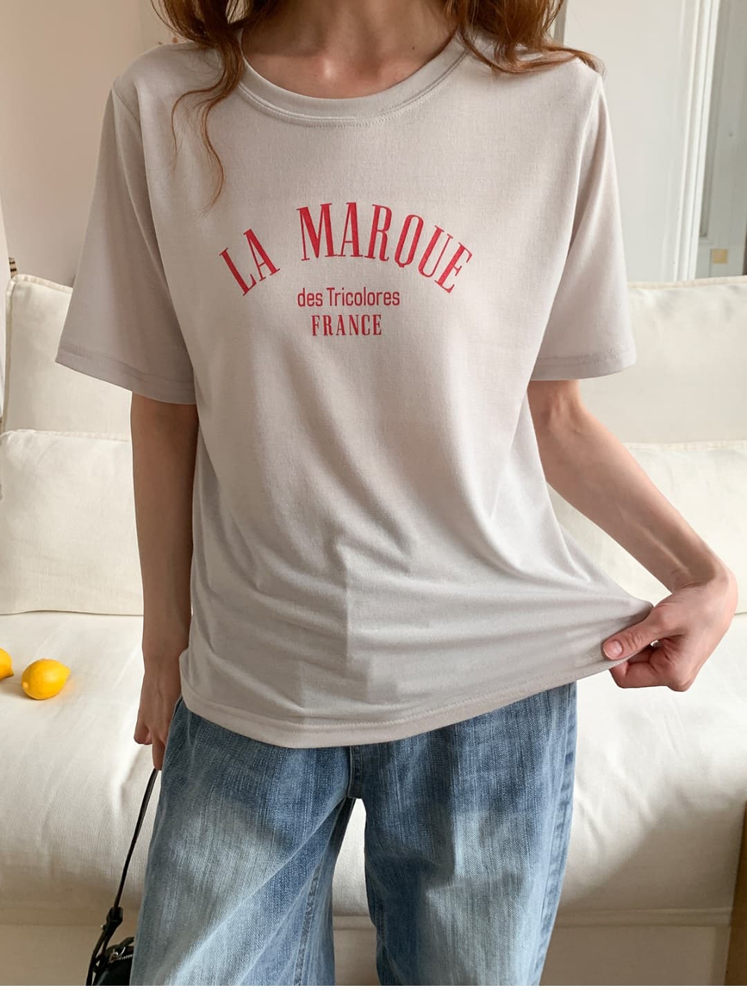 Markti (Inner short-sleeve basic tee, domestic printed tee, round neck) - 이미지 2