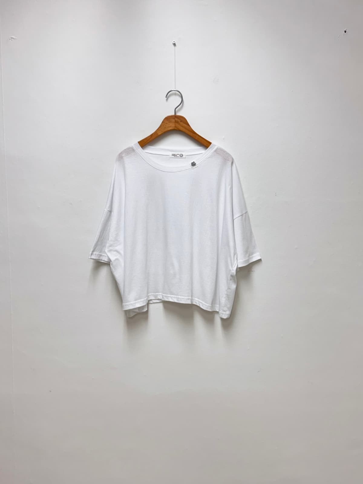Label Crop T-shirt (Basic Cotton Short Sleeve) - 이미지 8