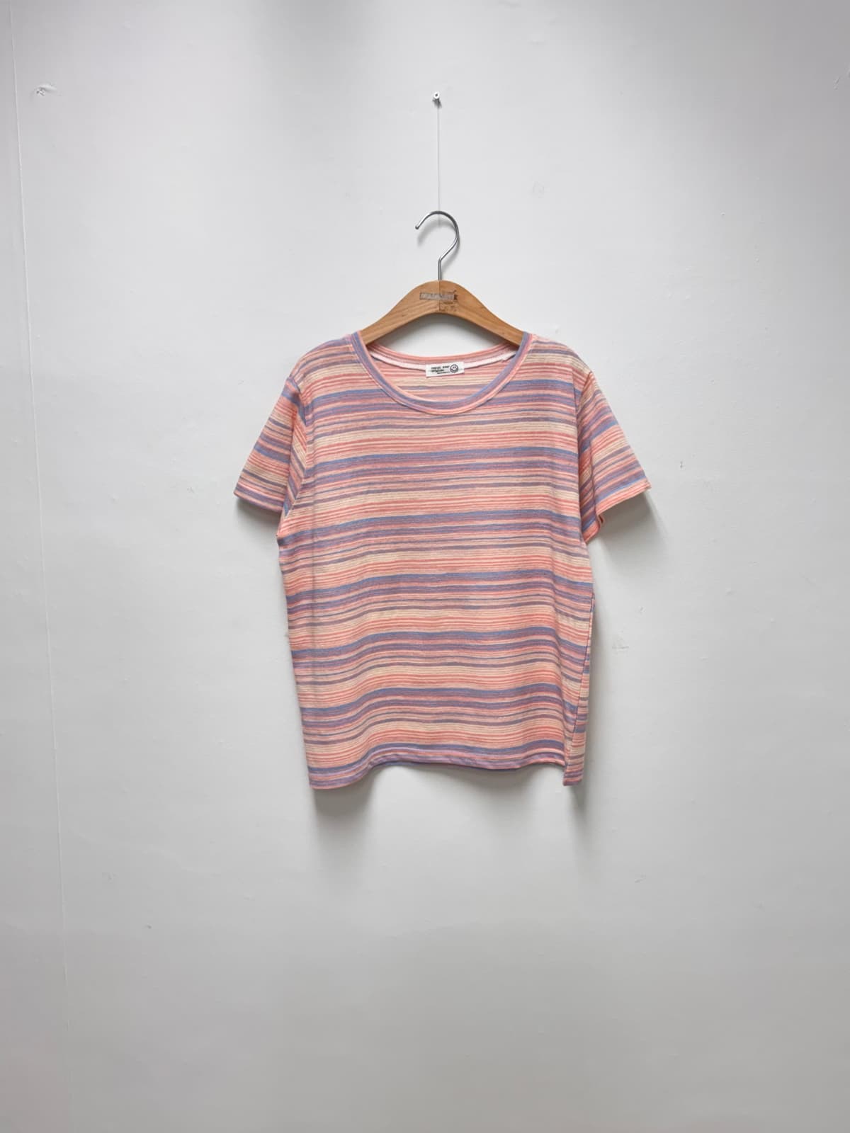 Music Striped T-shirt (Big Size Striped Short Sleeve) - 이미지 8