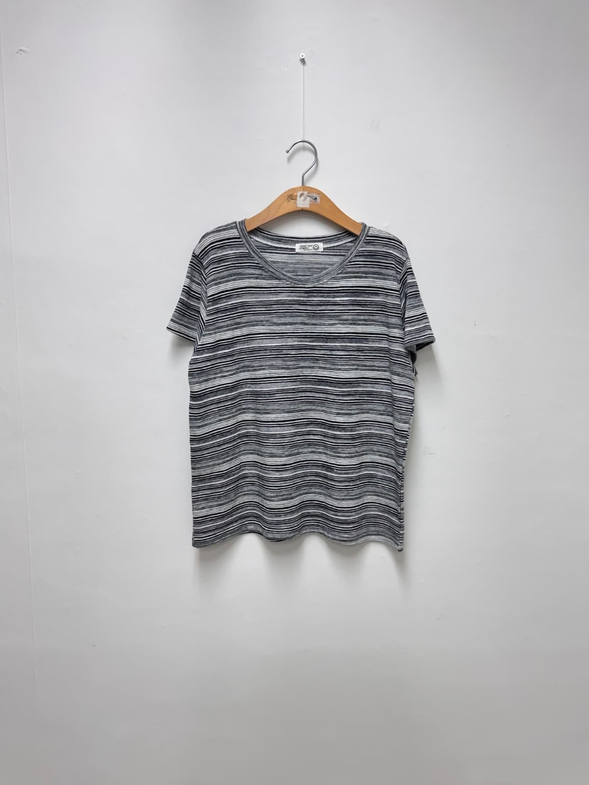 Music Striped T-shirt (Big Size Striped Short Sleeve) - 이미지 10