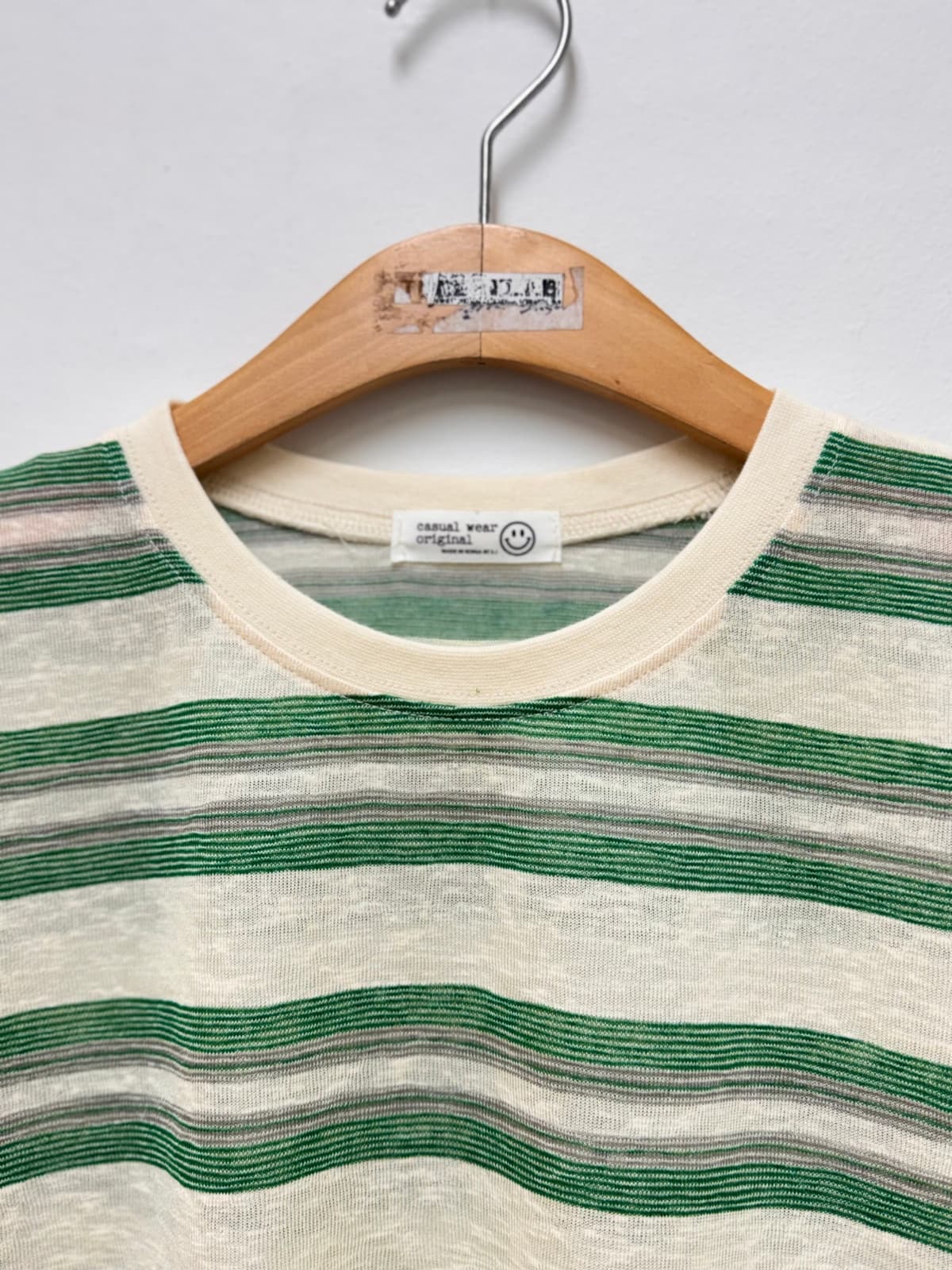 Soyu Dangara T-shirt (Striped Round Neck Short Sleeve) - 이미지 12