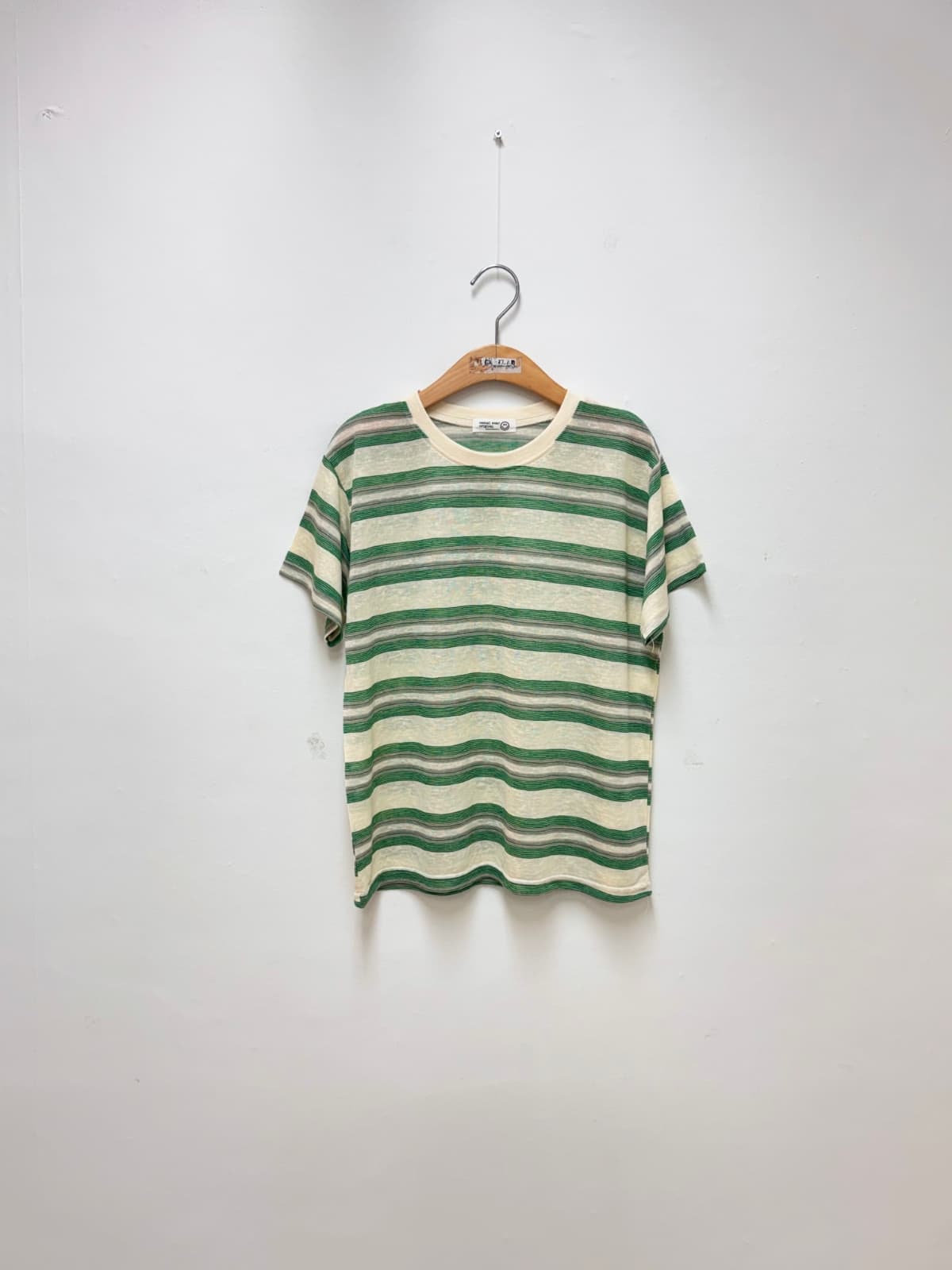 Soyu Dangara T-shirt (Striped Round Neck Short Sleeve) - 이미지 8