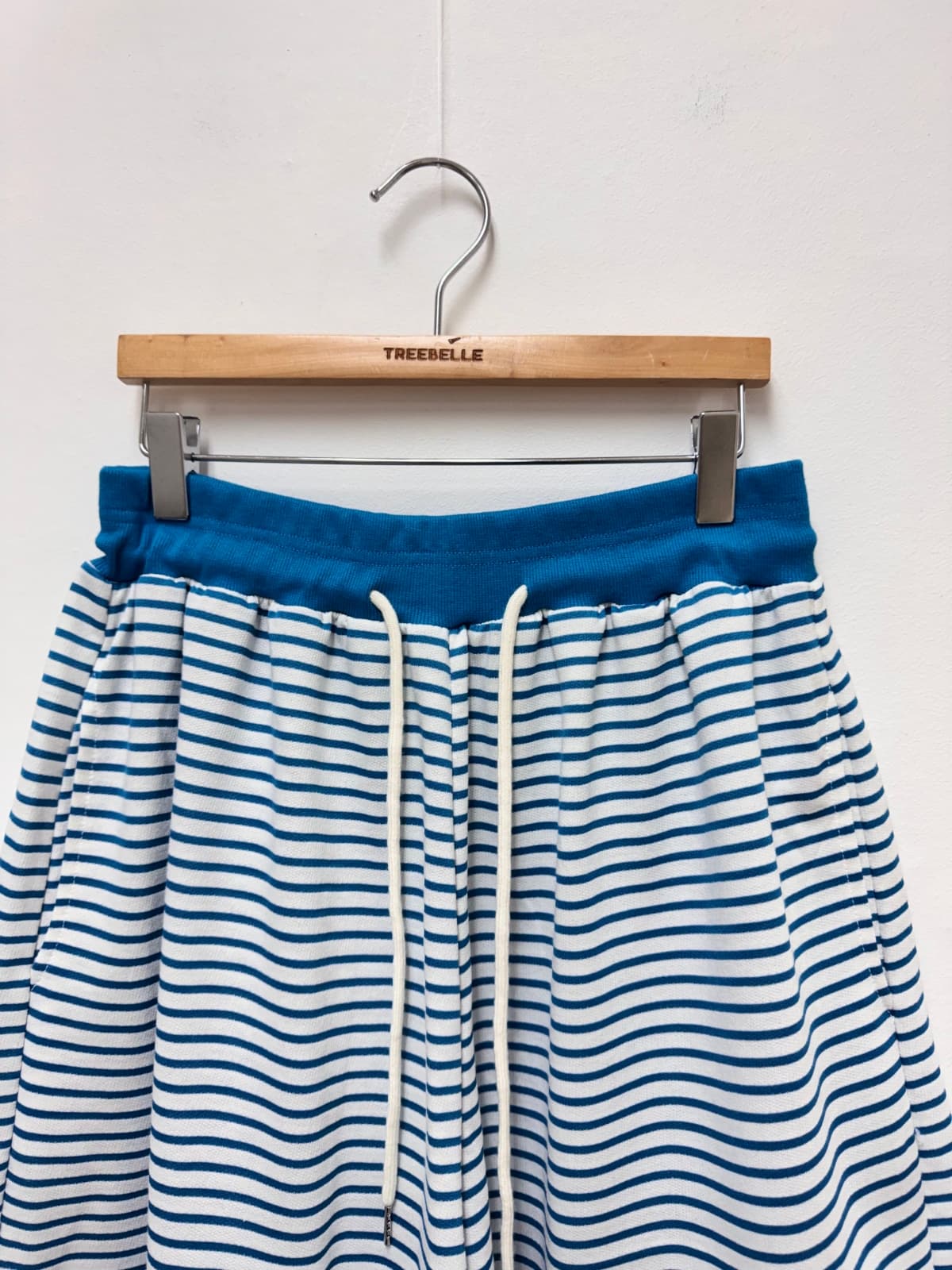 Label Striped Pants (Striped 5-quarter length pants plus size casual) - 이미지 12