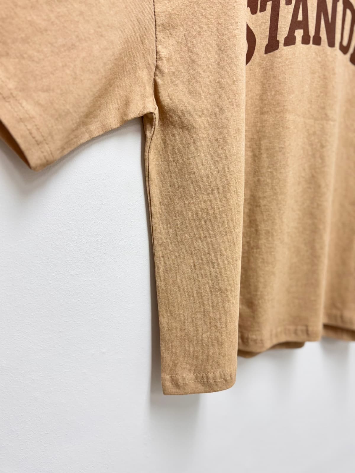 Standard Semi-Crop T-shirt (Round Neck Short Sleeve Printed Cotton Casual) - 이미지 14
