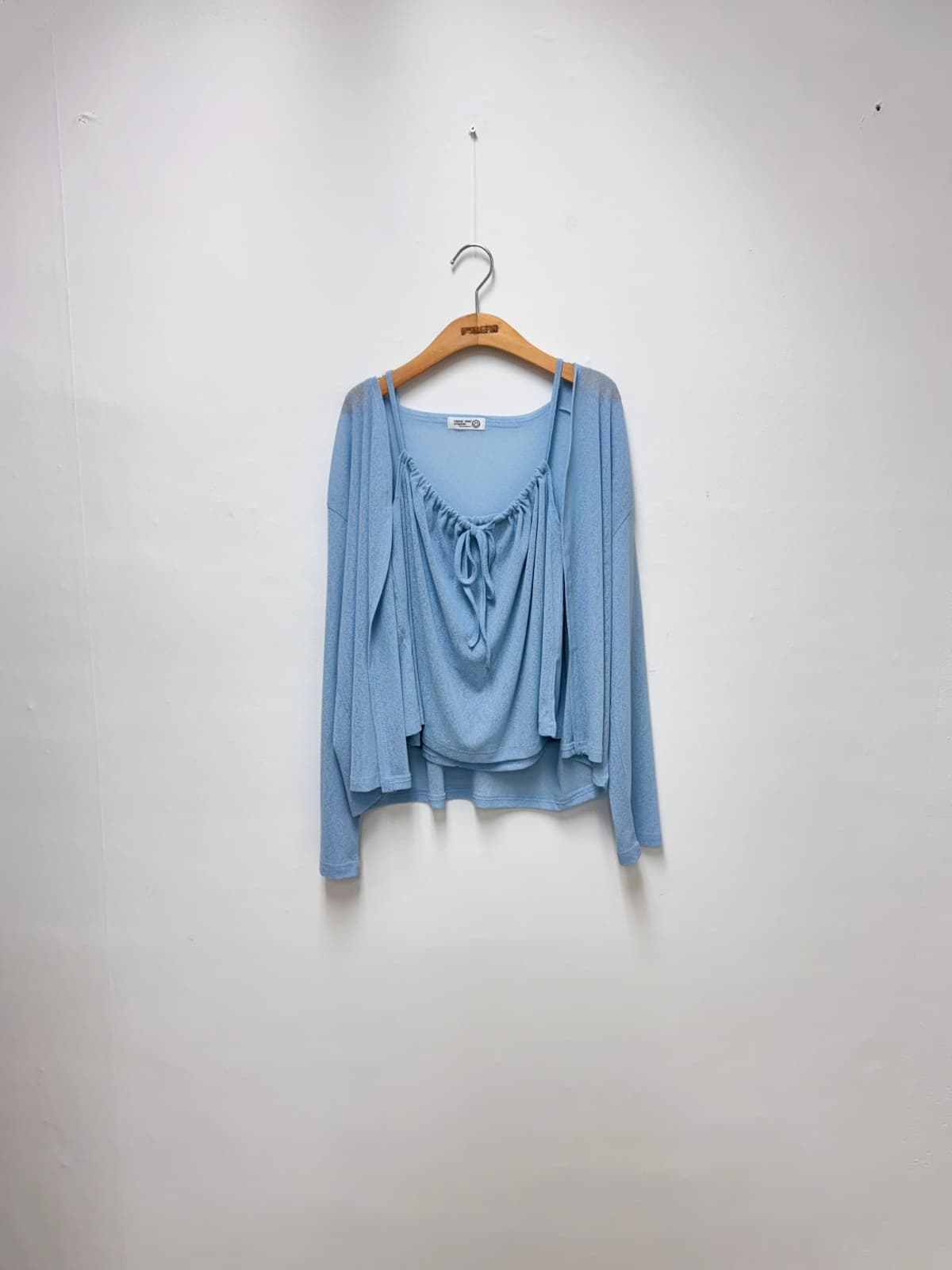 Darling Sleeveless Cardigan Set (Set Shirred Sleeveless Cardigan - 이미지 4