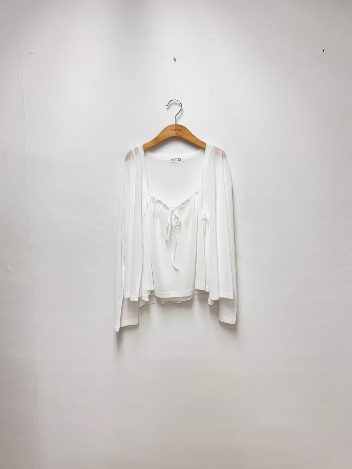 Darling Sleeveless Cardigan Set (Set Shirred Sleeveless Cardigan - 이미지 5