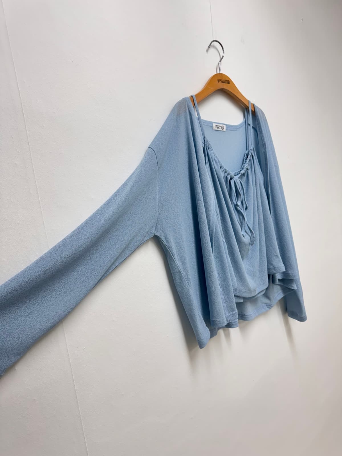 Darling Sleeveless Cardigan Set (Set Shirred Sleeveless Cardigan - 이미지 10
