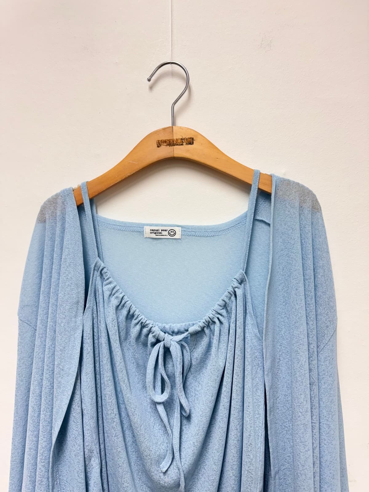 Darling Sleeveless Cardigan Set (Set Shirred Sleeveless Cardigan - 이미지 8